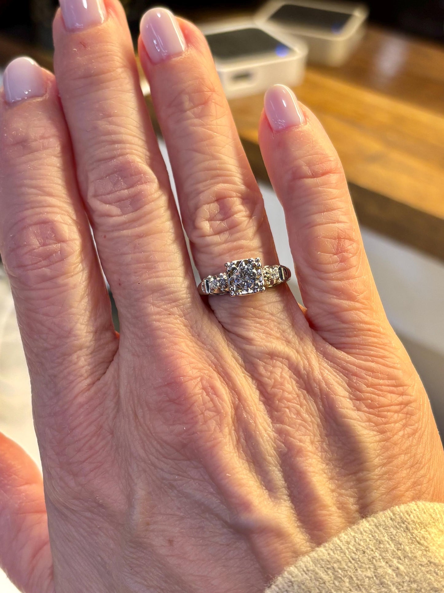 Vintage 1930’s 14k Diamond Engagement Ring