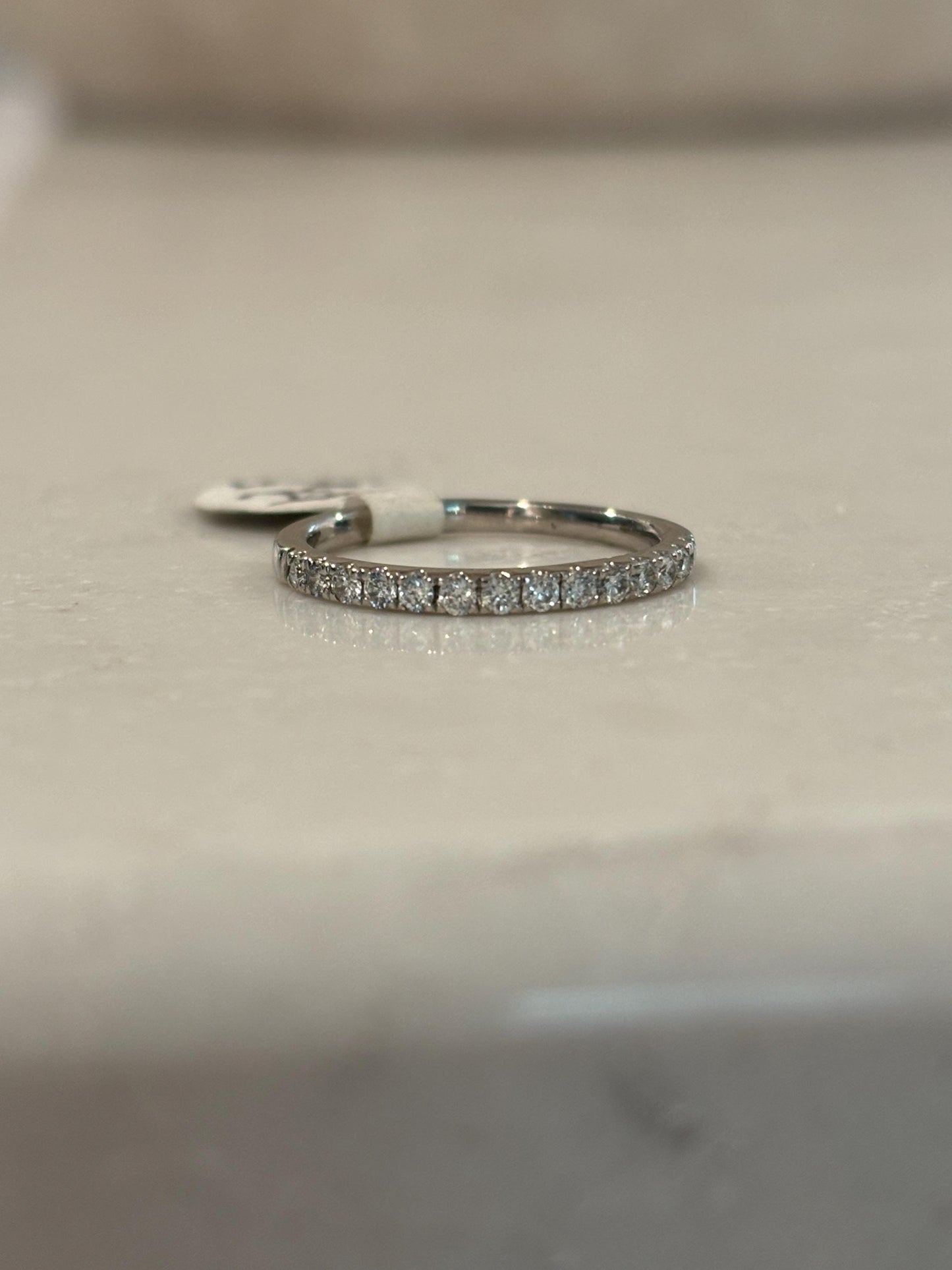 Vintage Dainty Diamond Stackable Band 14k