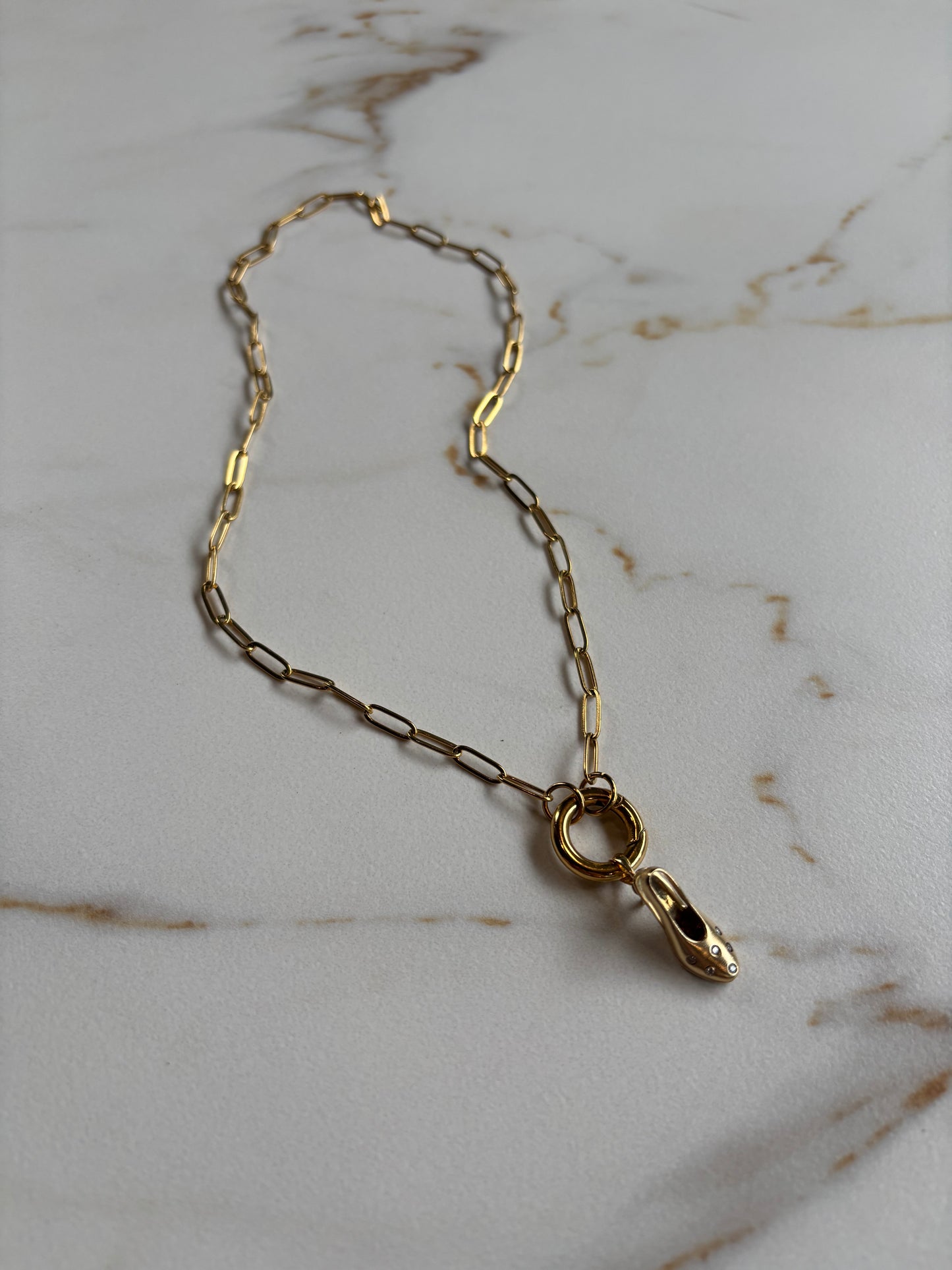 Vintage 14k Gold Pump & Diamonds Charm