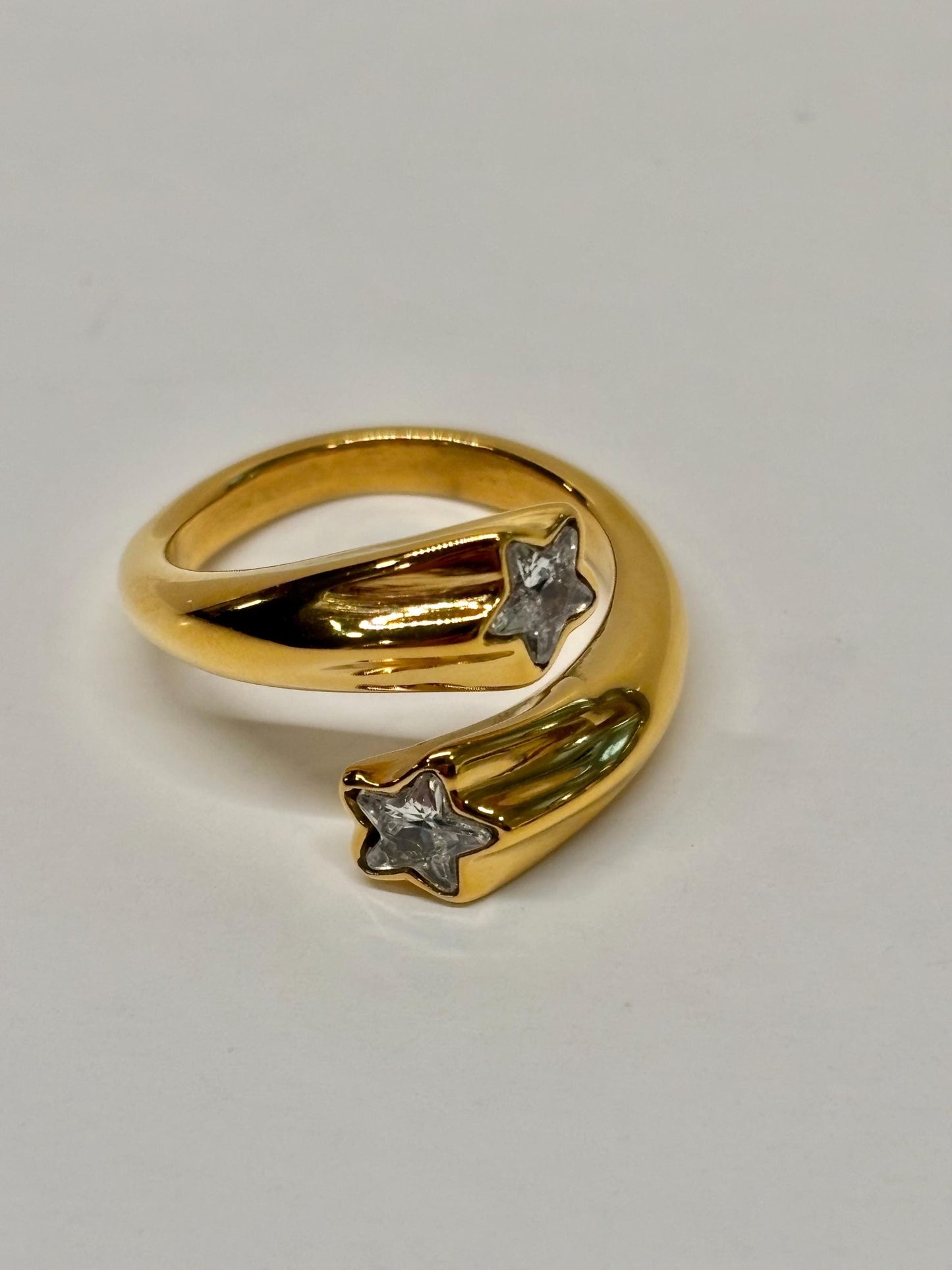 Celestial Star Wrap Ring 18k Gold Plated PVD Stainless Steel