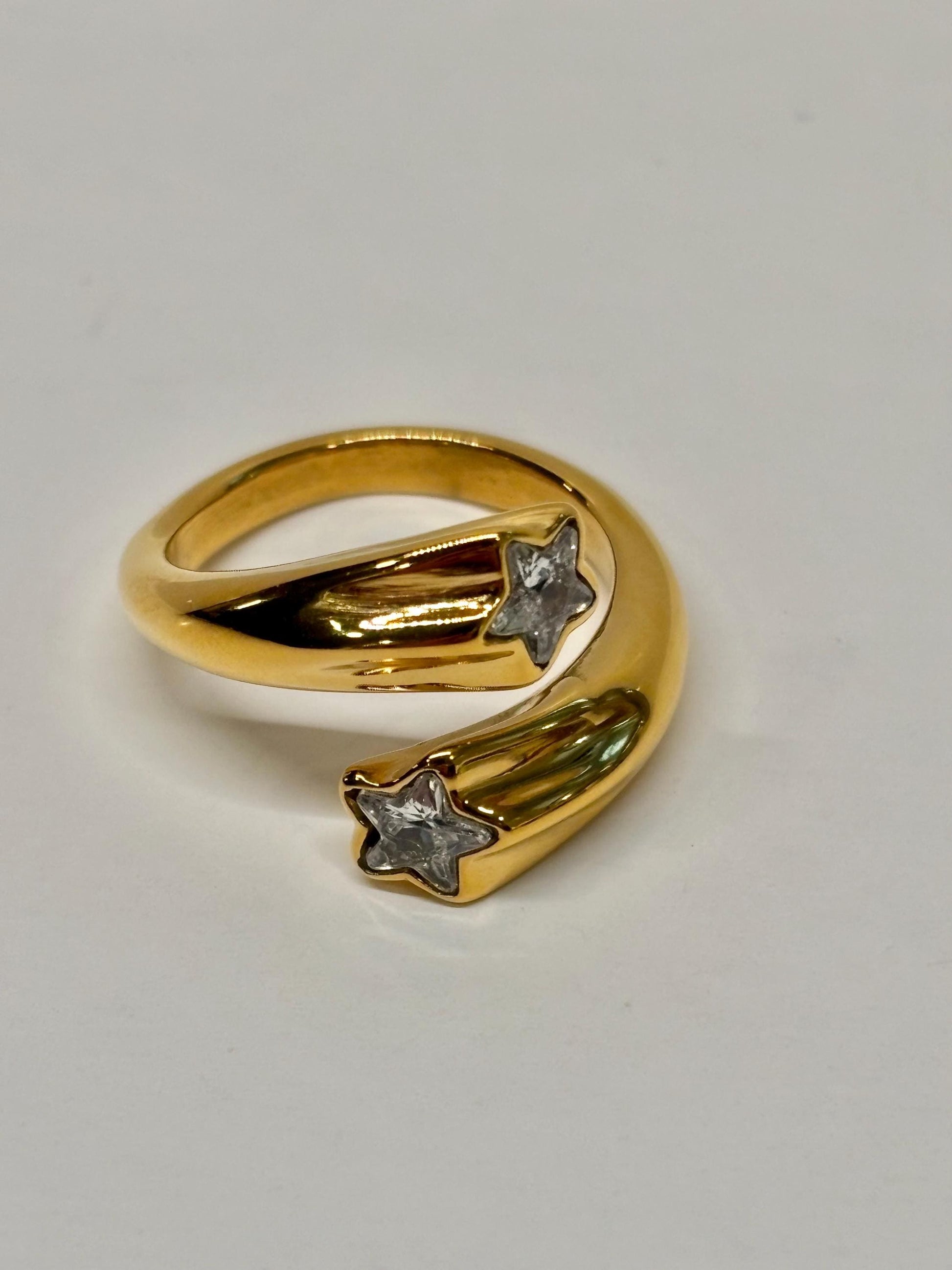 Celestial Star Wrap Ring 18k Gold Plated PVD Stainless Steel