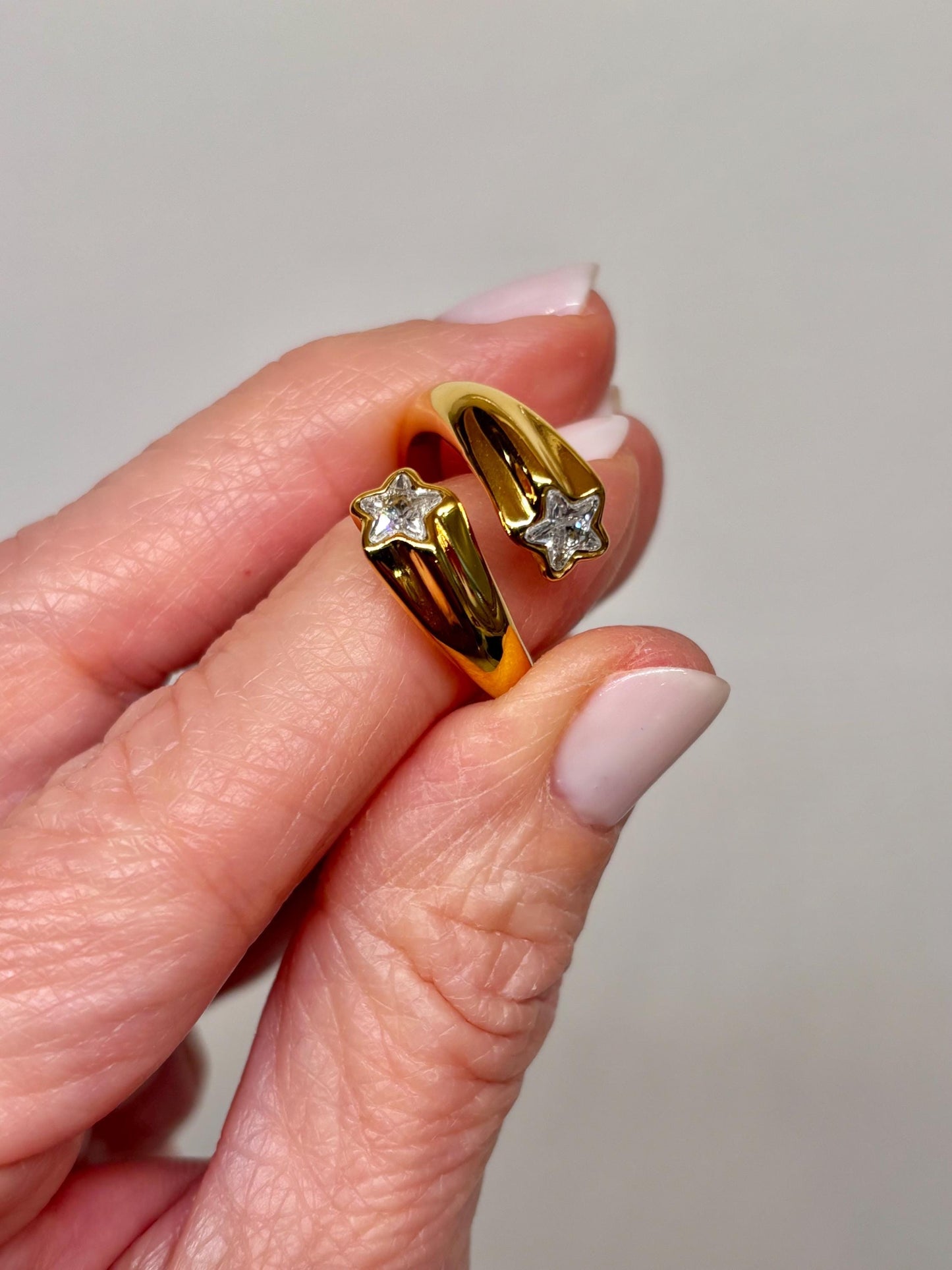Celestial Star Wrap Ring 18k Gold Plated PVD Stainless Steel