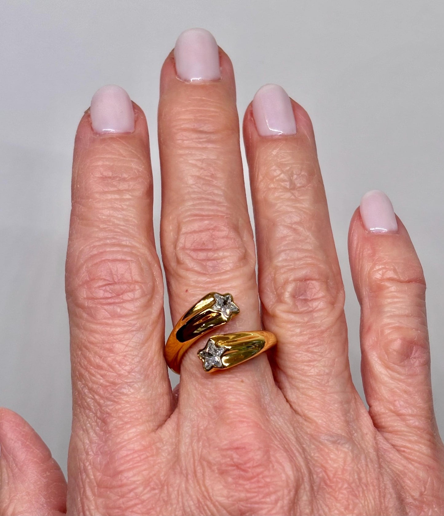 Celestial Star Wrap Ring 18k Gold Plated PVD Stainless Steel