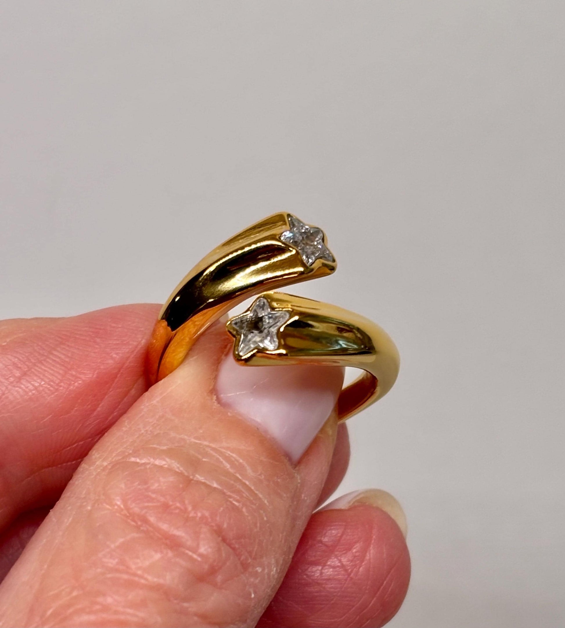Celestial Star Wrap Ring 18k Gold Plated PVD Stainless Steel