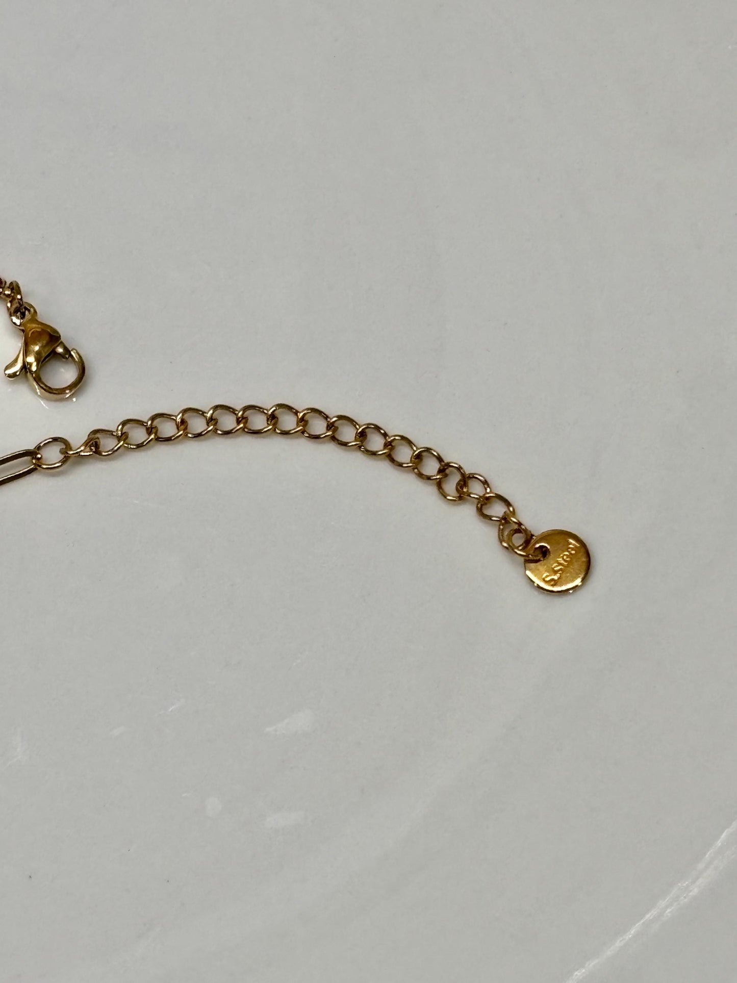 Dainty Pink Gemstone Link Bracelet