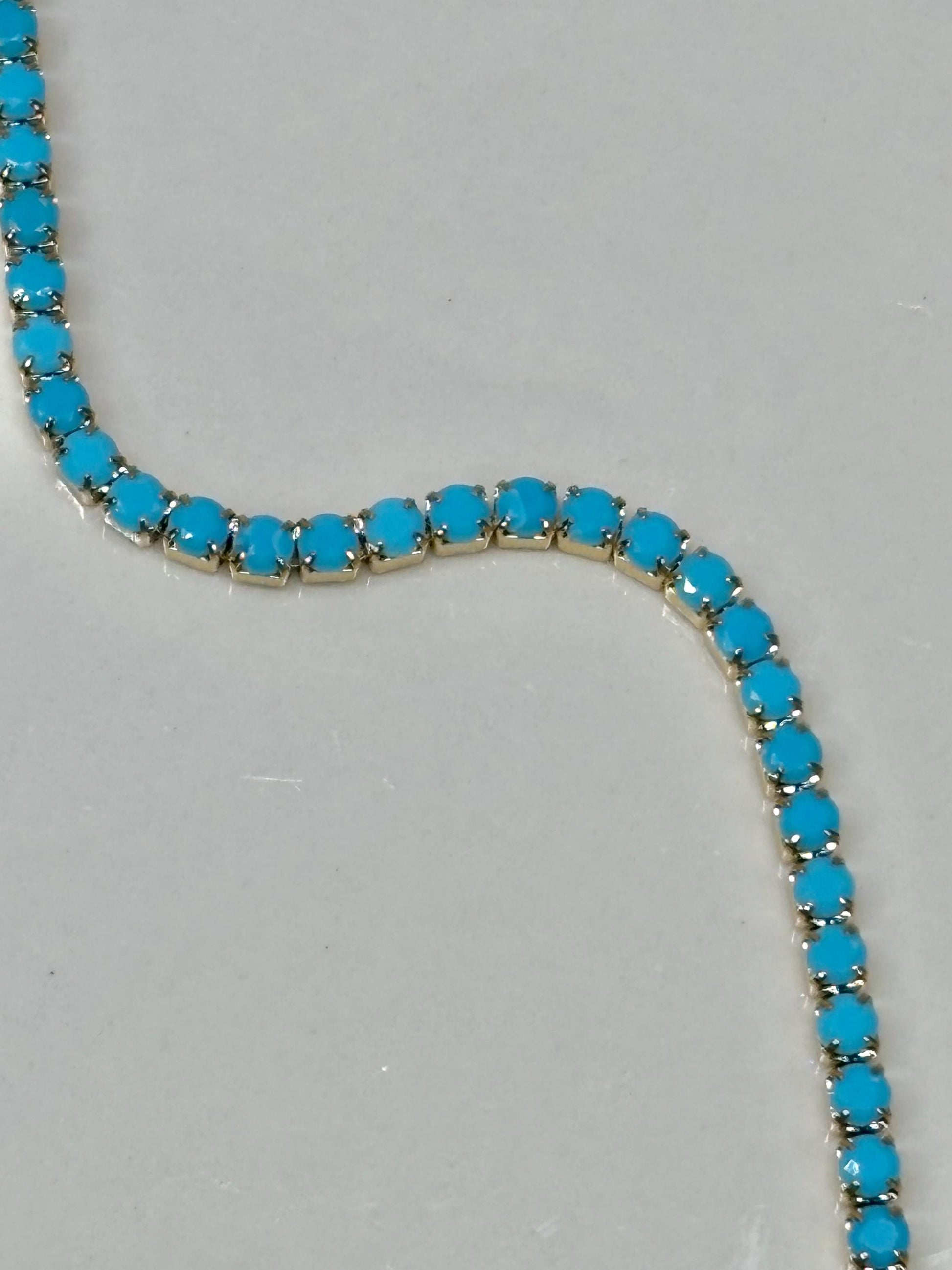Dainty Turquoise Tennis Bracelet