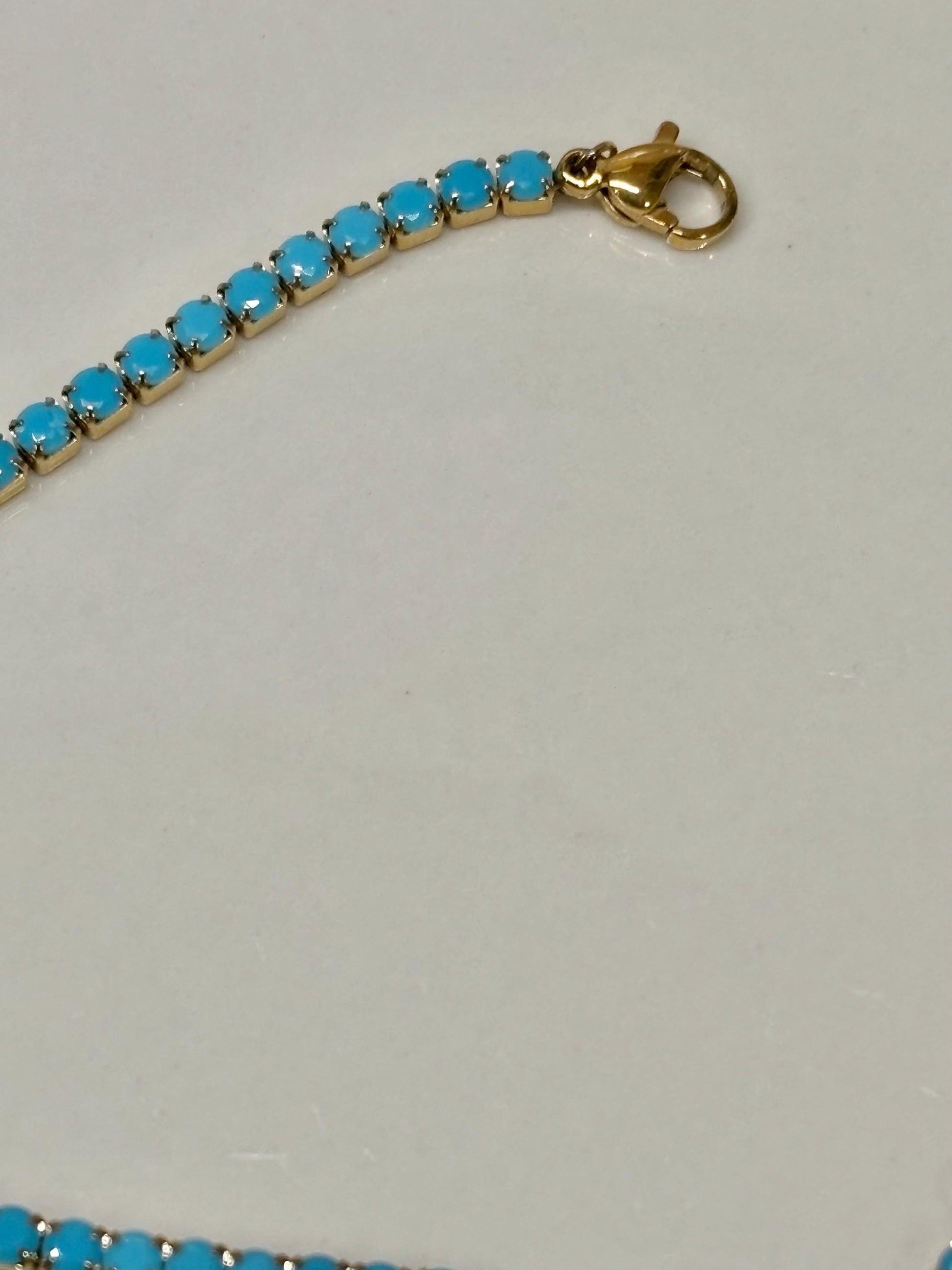 Dainty Turquoise Tennis Bracelet