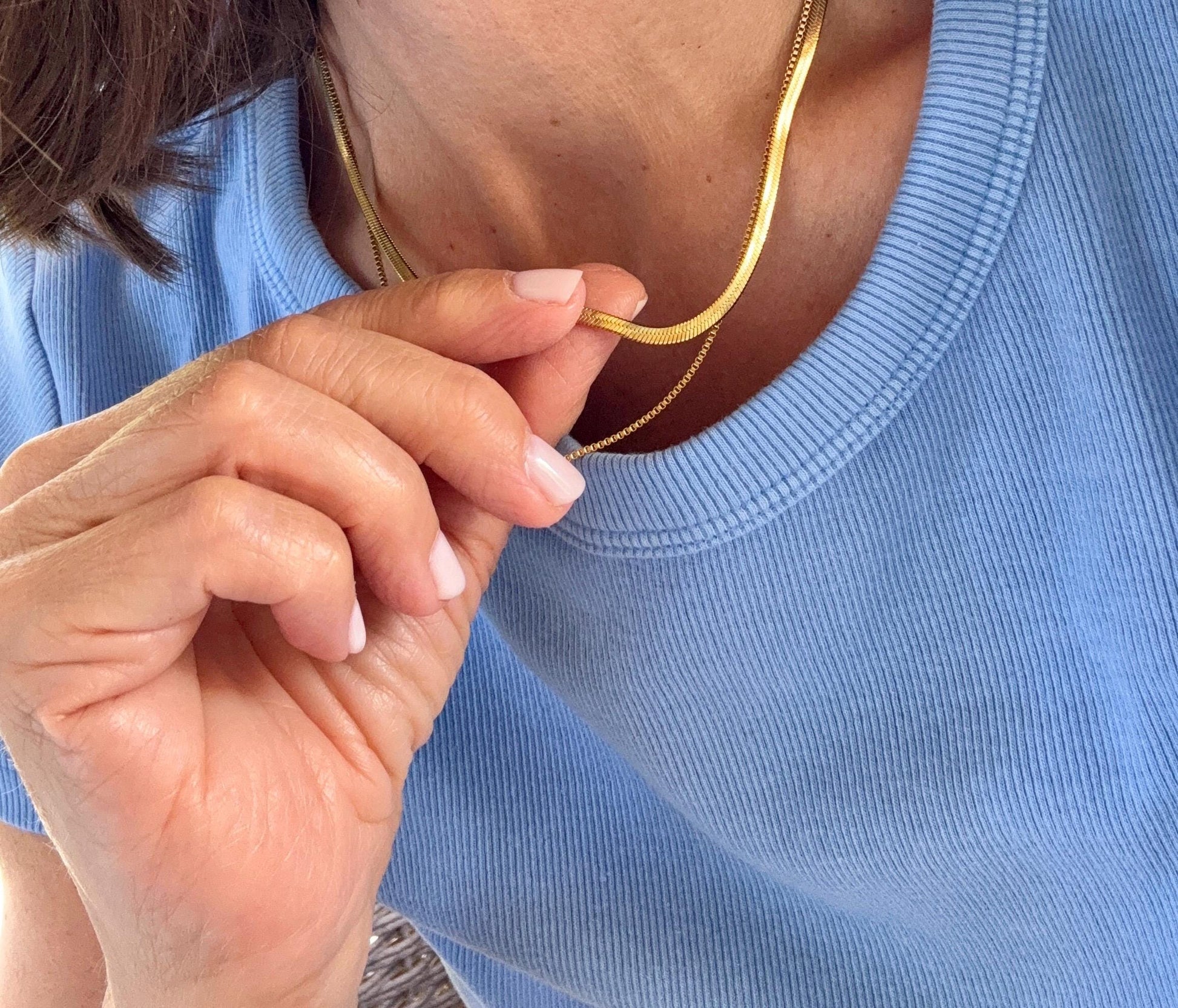 Double Chain Gold Trendy Necklace