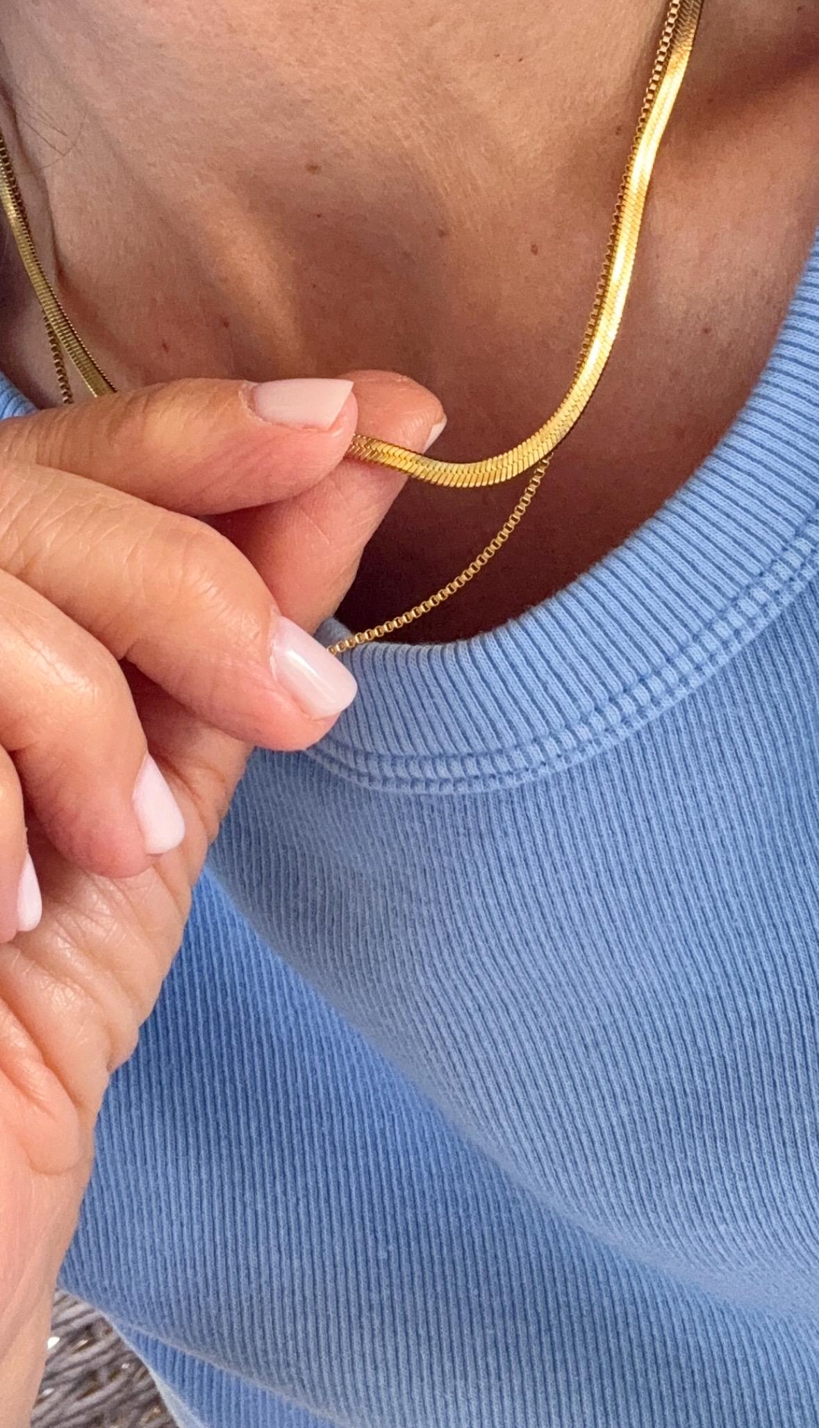 Double Chain Gold Trendy Necklace