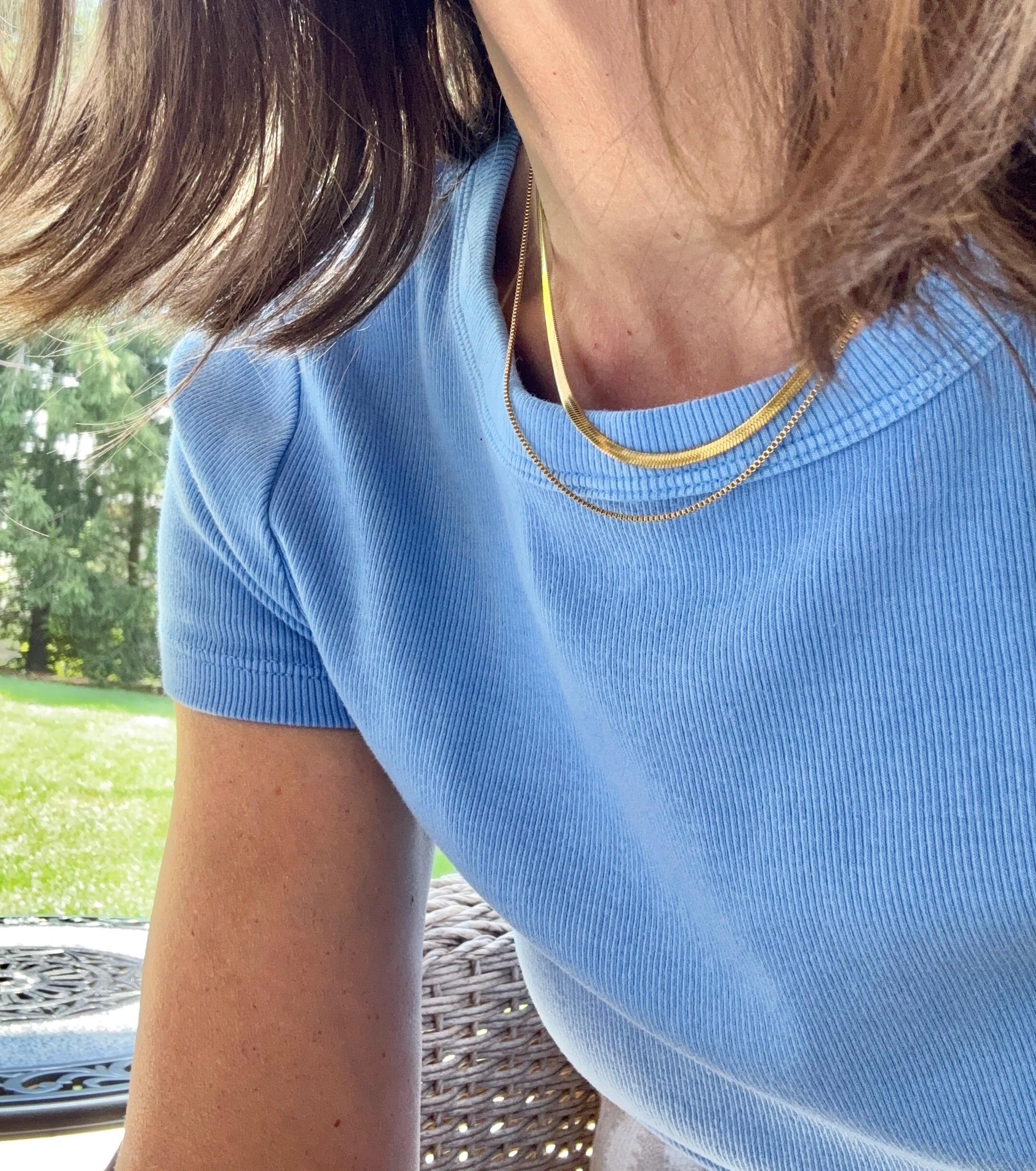 Double Chain Gold Trendy Necklace