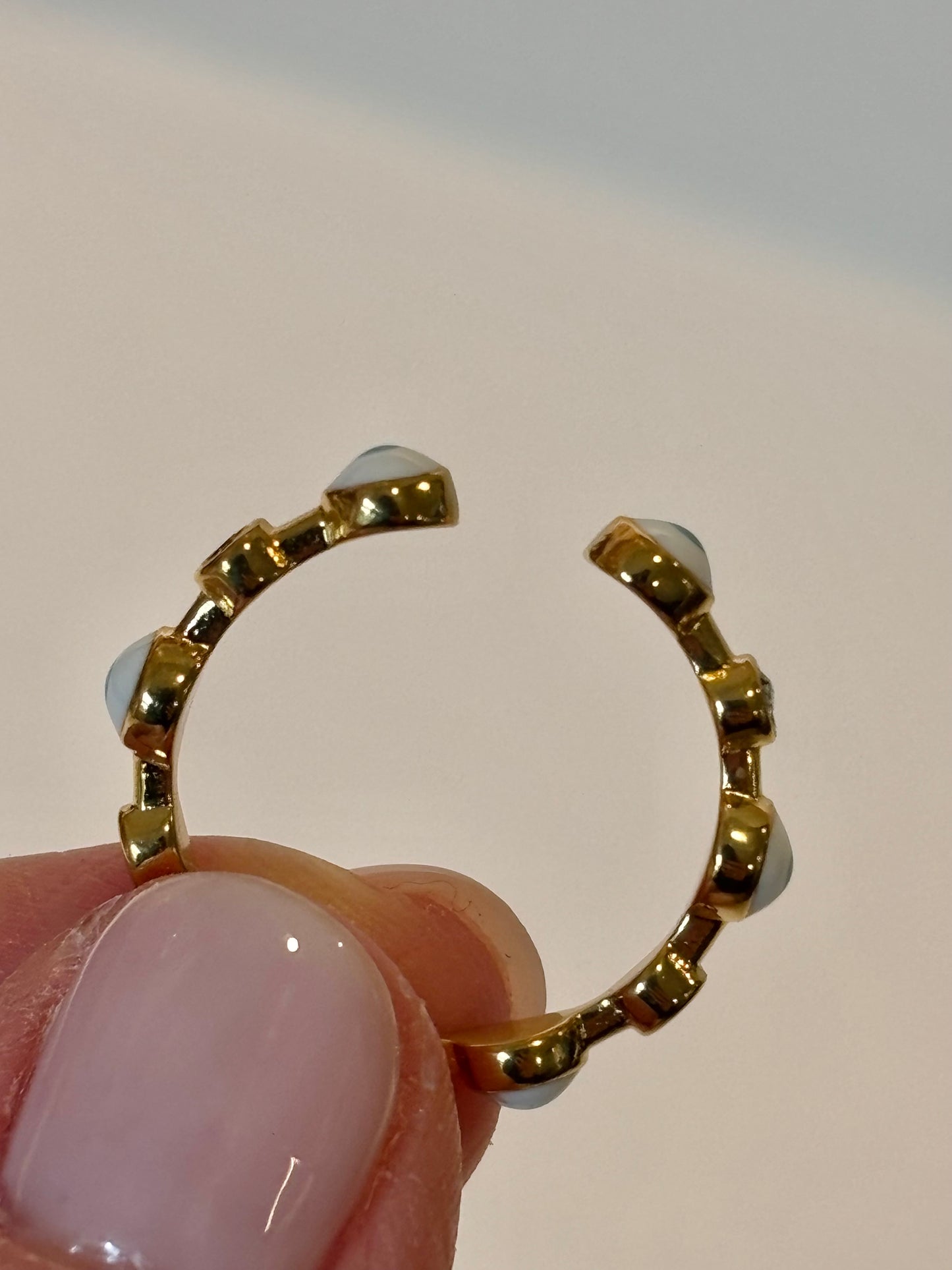 Evil Eye Protection Band - 18K Gold Plated Stainless Steel