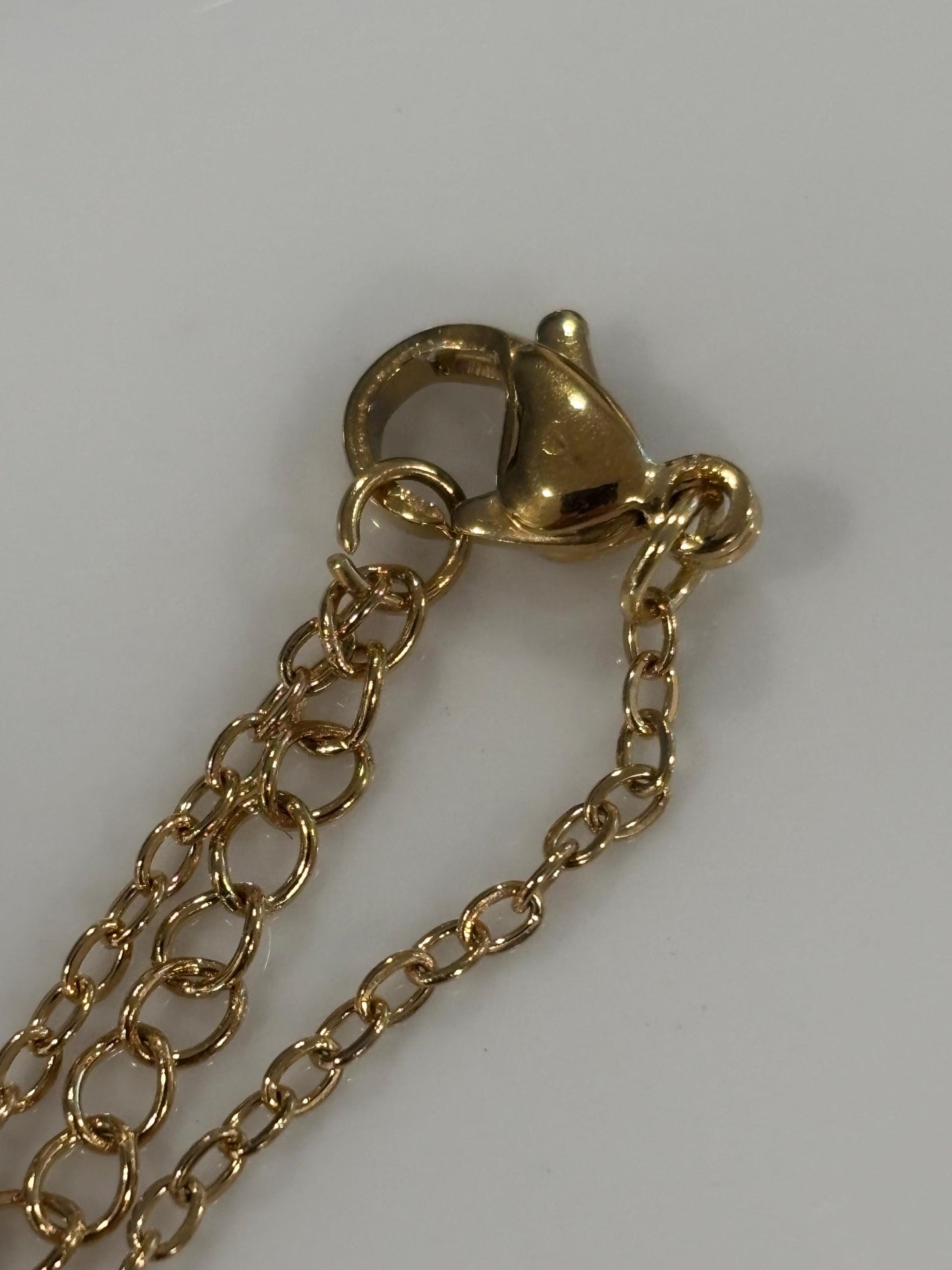Heart Paperclip Gold Trendy Necklace