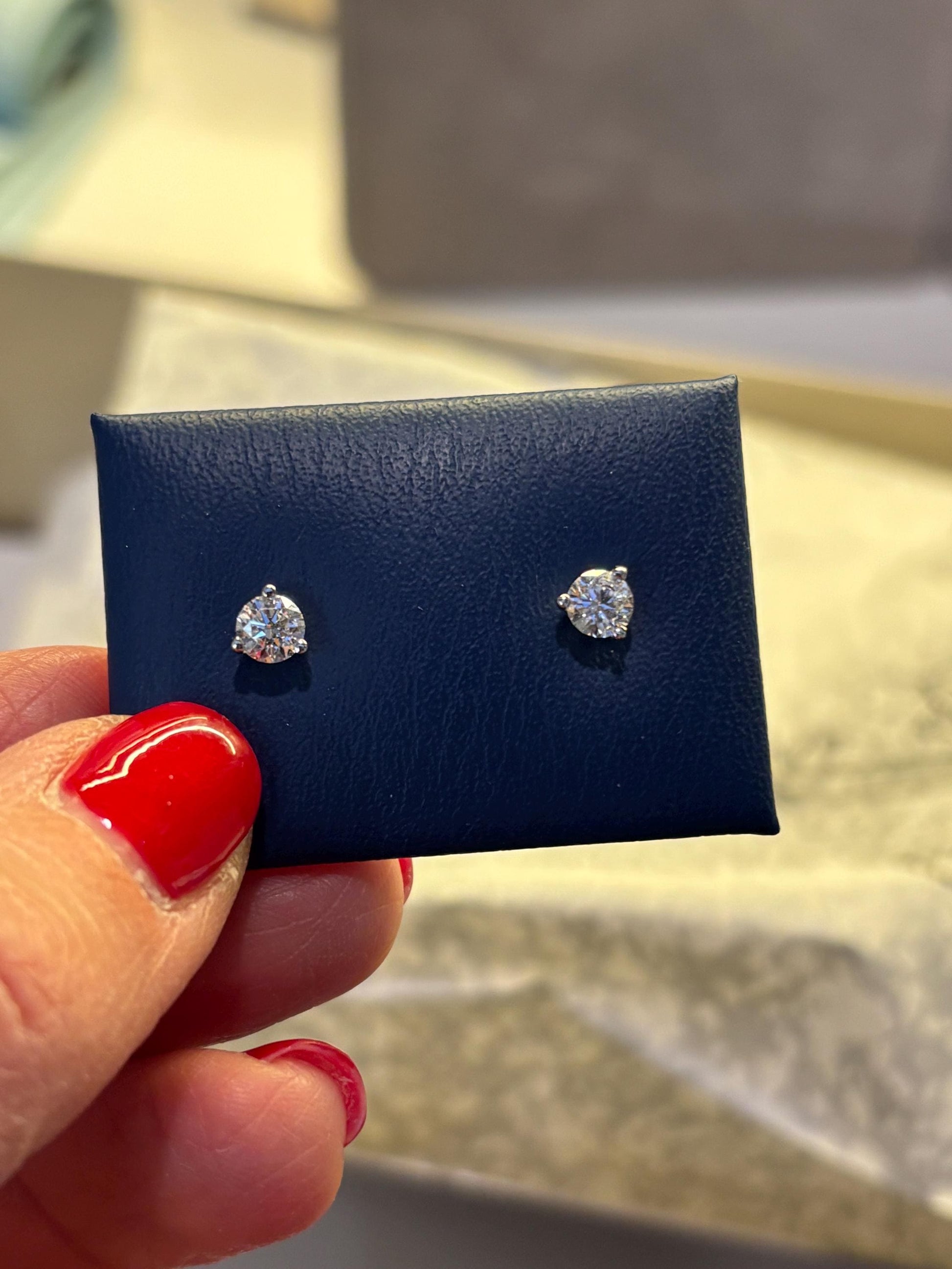 Lab Grown Diamond Stud Earrings | .75 CTW | Classic Everyday Diamond Studs