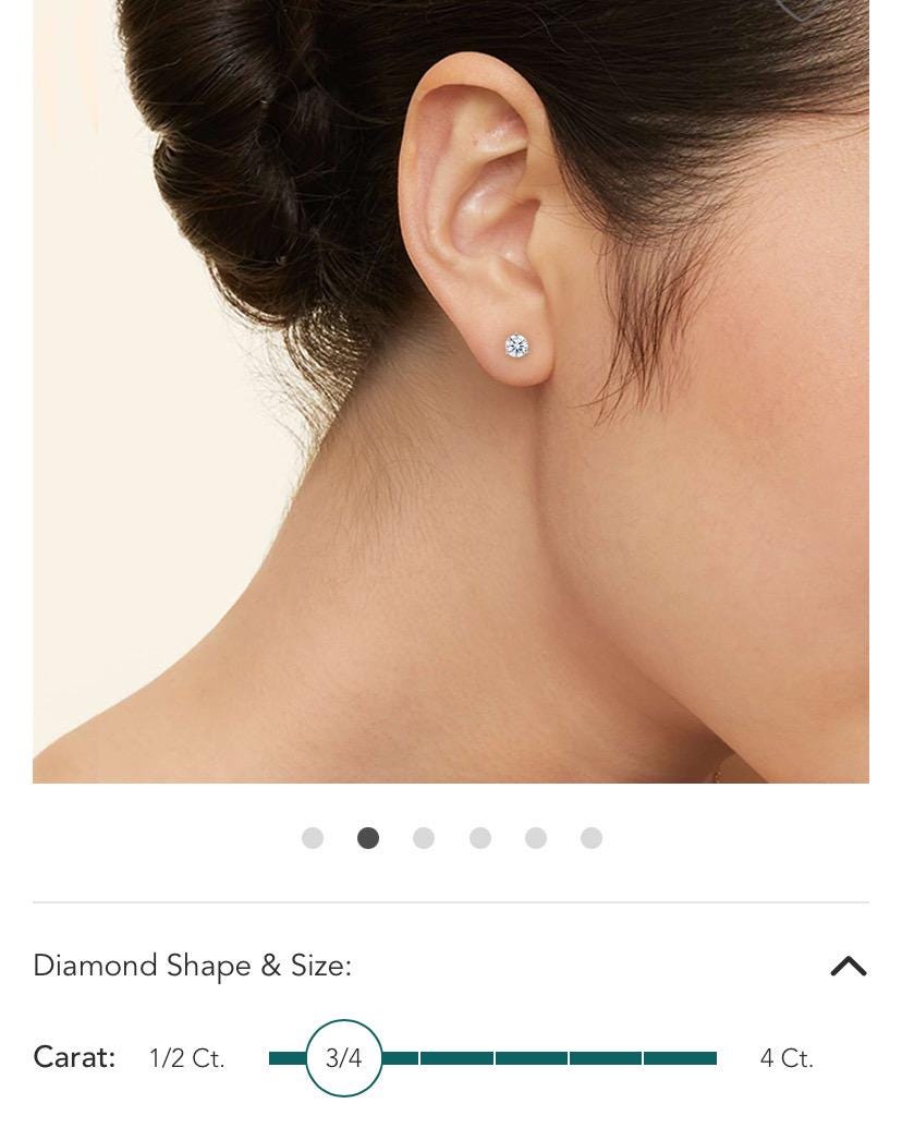 Lab Grown Diamond Stud Earrings | .75 CTW | Classic Everyday Diamond Studs