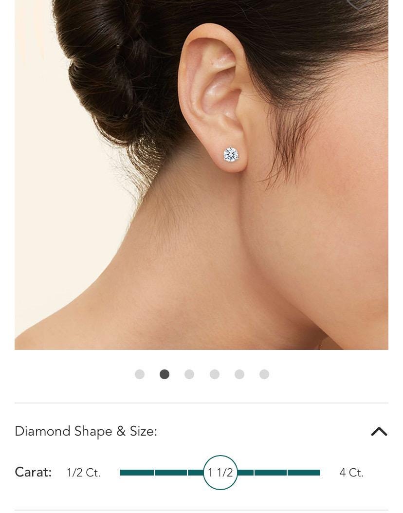 Lab Grown Diamond Stud Earrings | .75 CTW | Classic Everyday Diamond Studs
