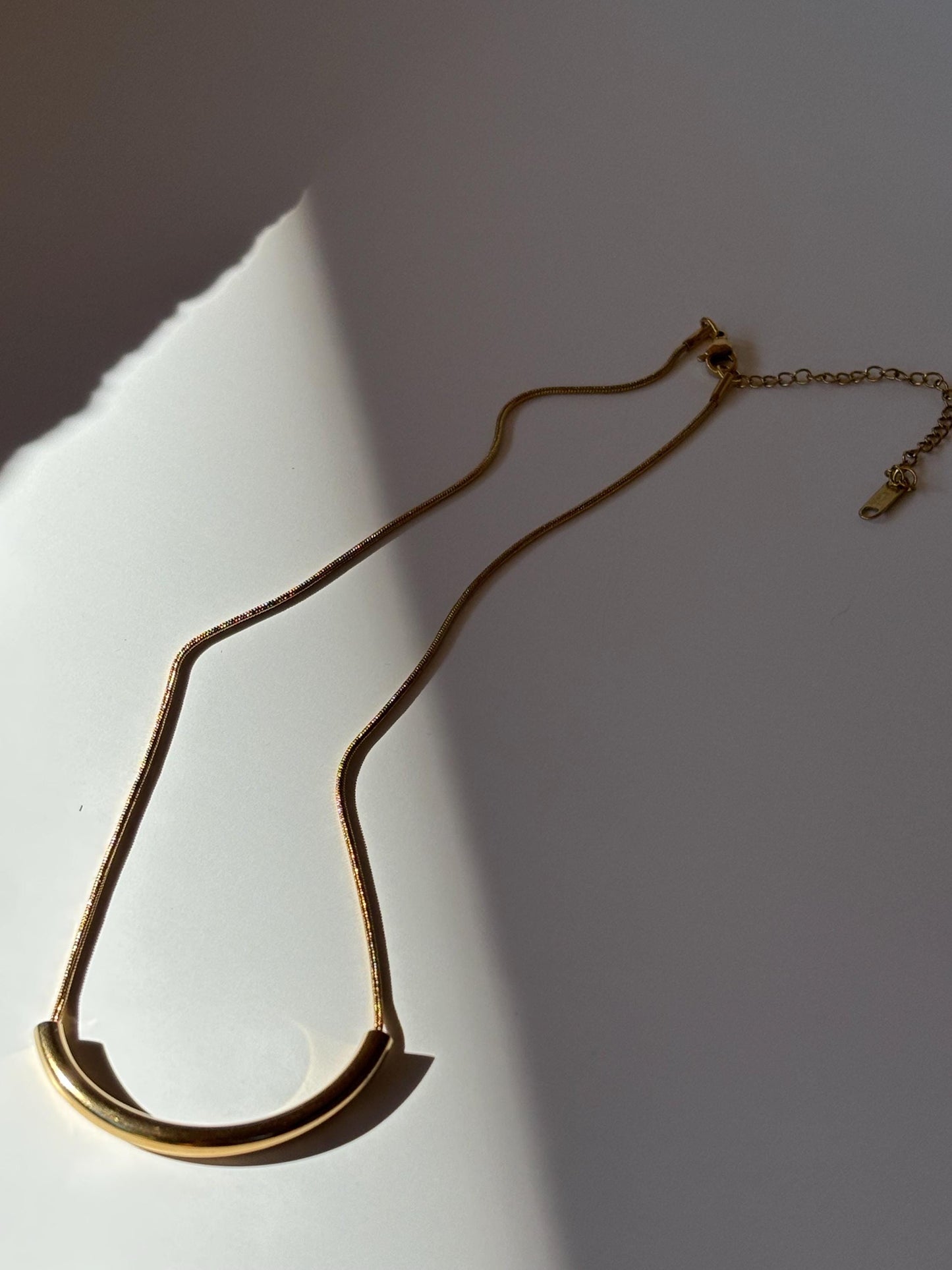 Modern Minalist Gold Trend Necklace