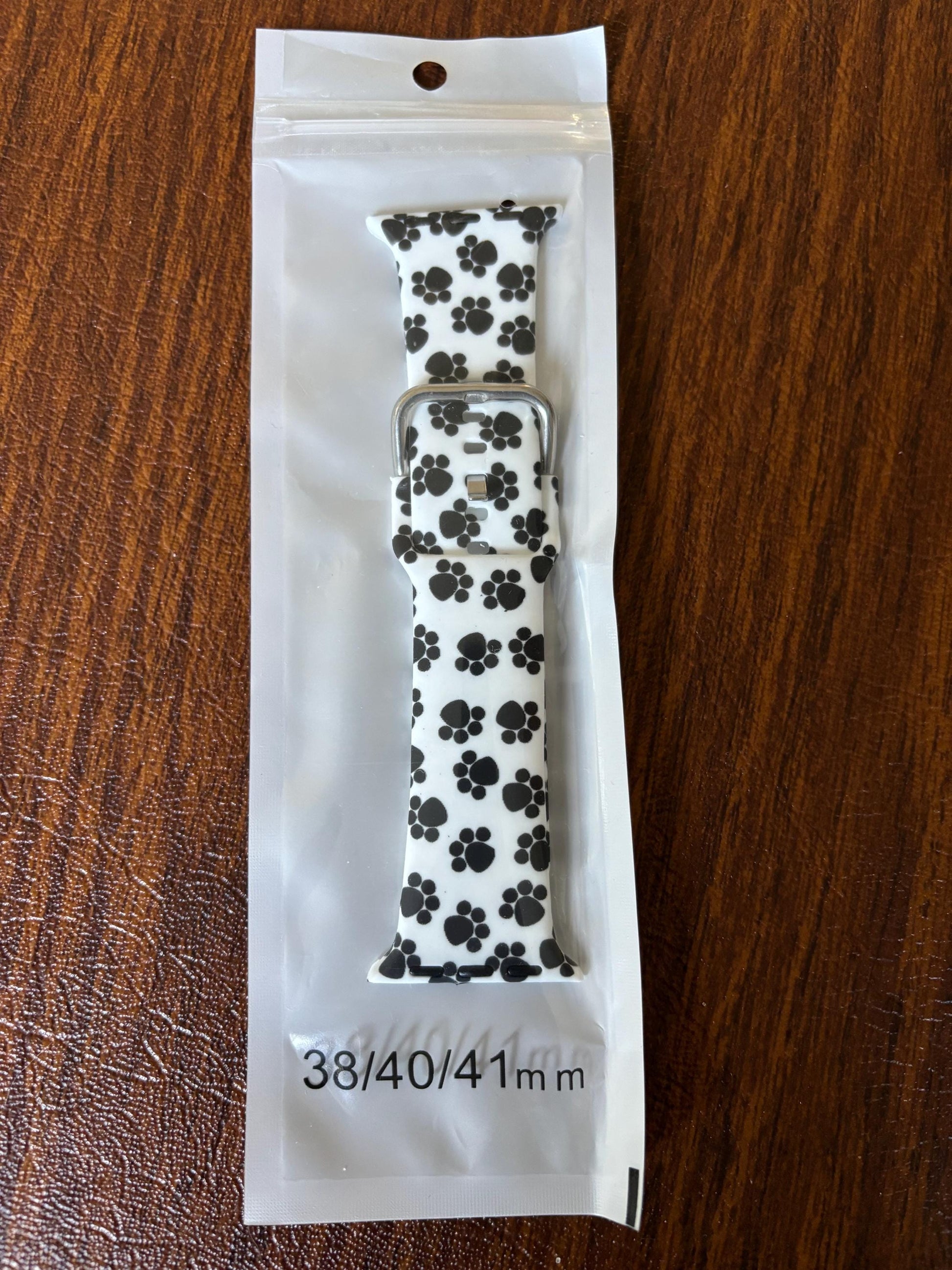Paw Print Silicone Watch Band for Apple Watch 38/40/41mm