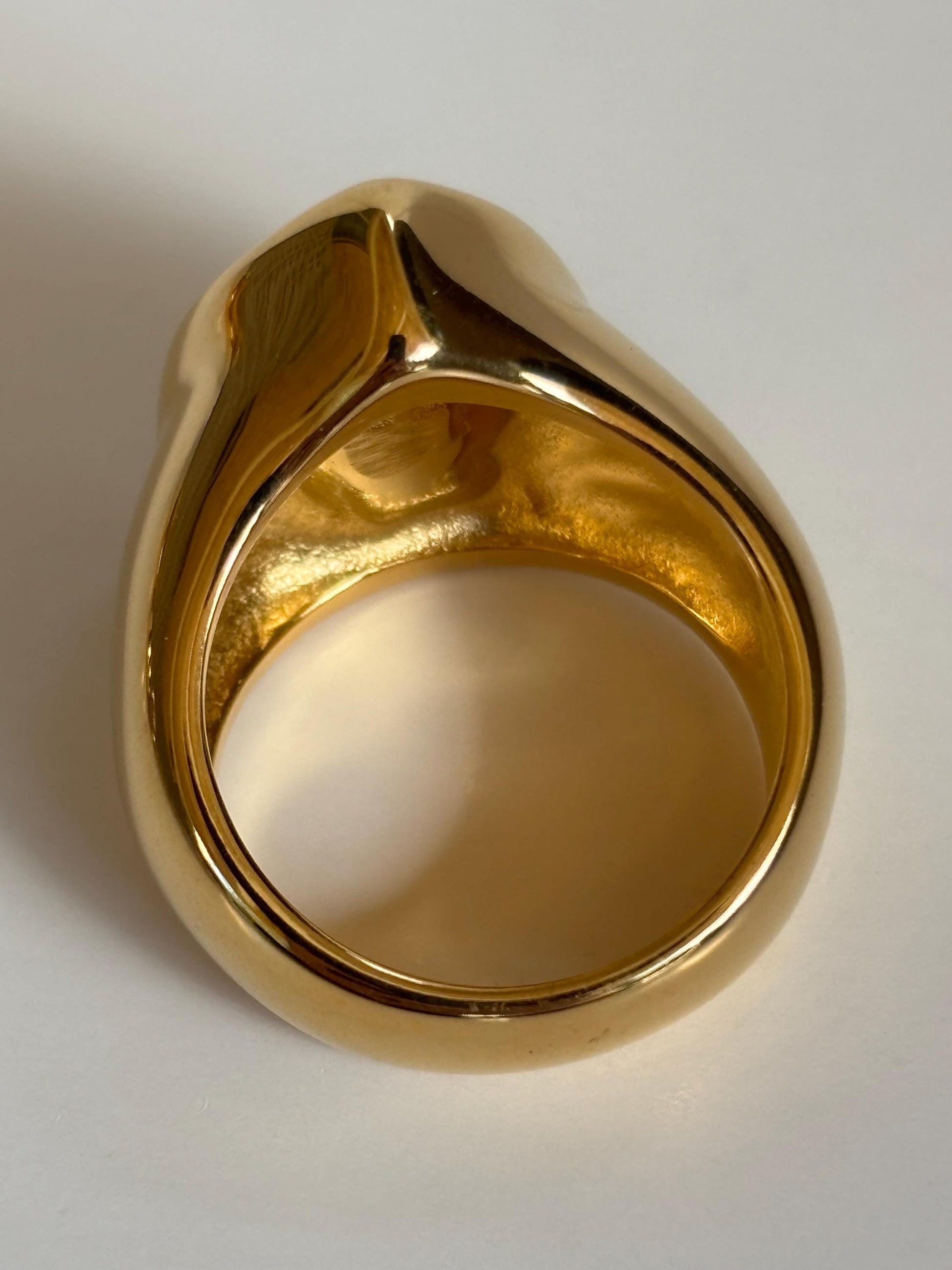 Pear Shaped Ice Crystal Statment Ring
