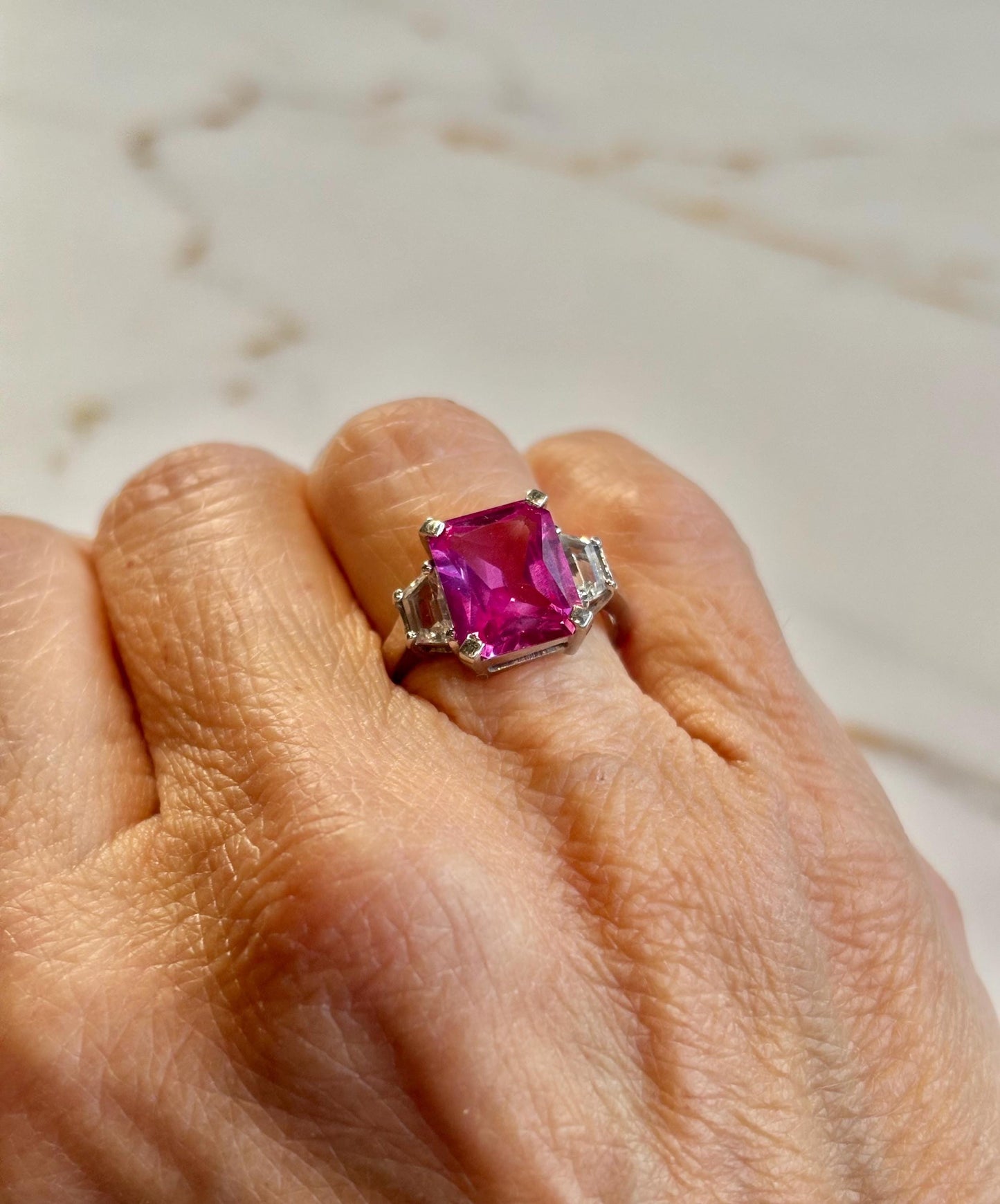Pink Lab Grown Diamond 14k