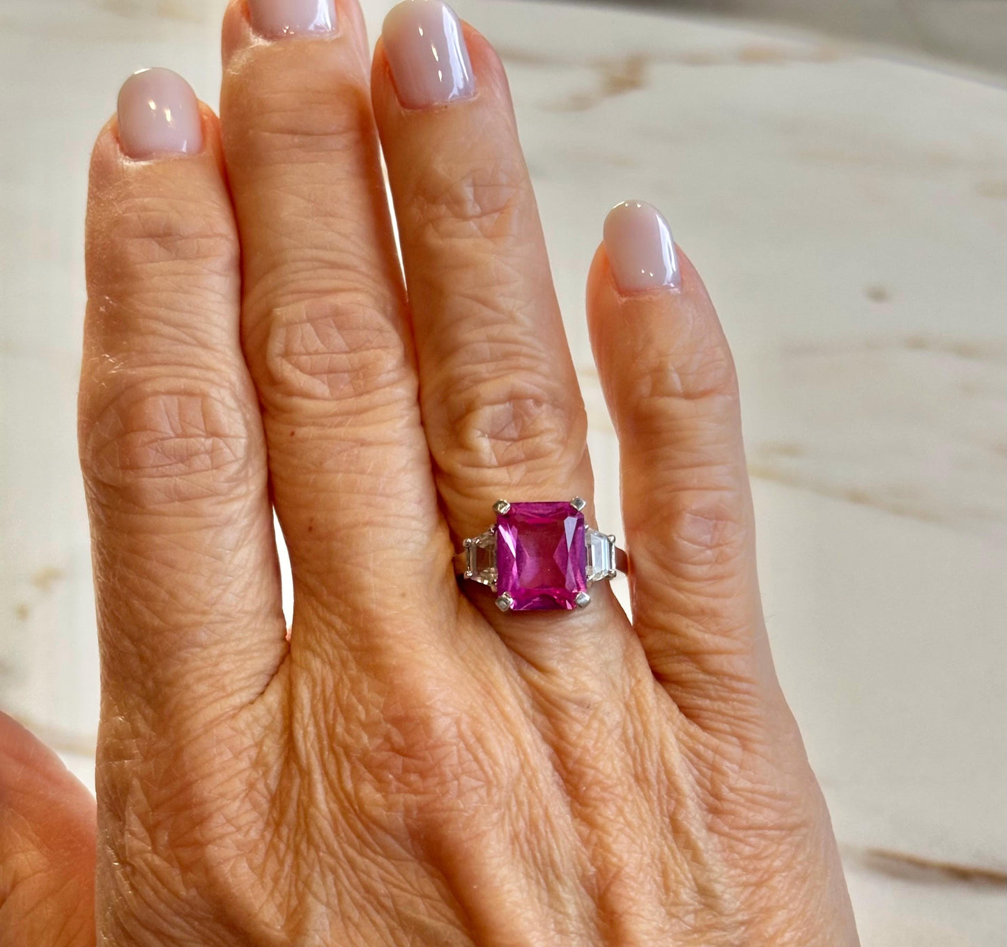 Pink Lab Grown Diamond 14k