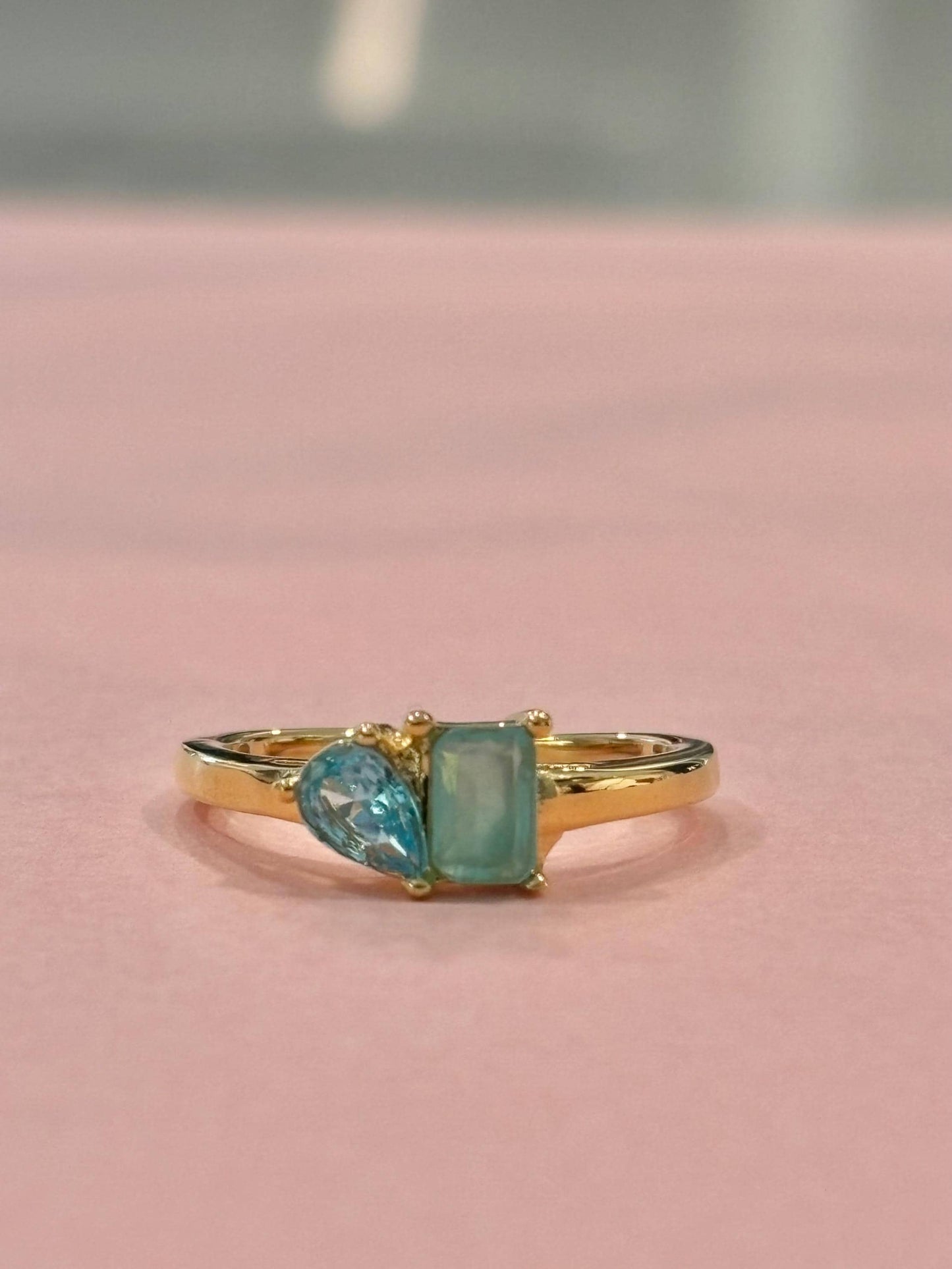 Vibrant Two Gemstone Statement Ring