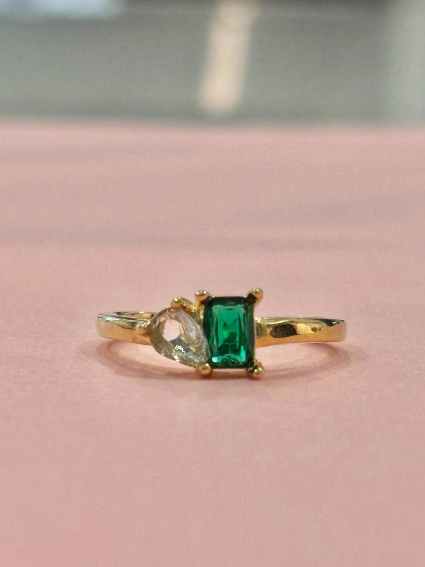 Vibrant Two Gemstone Statement Ring