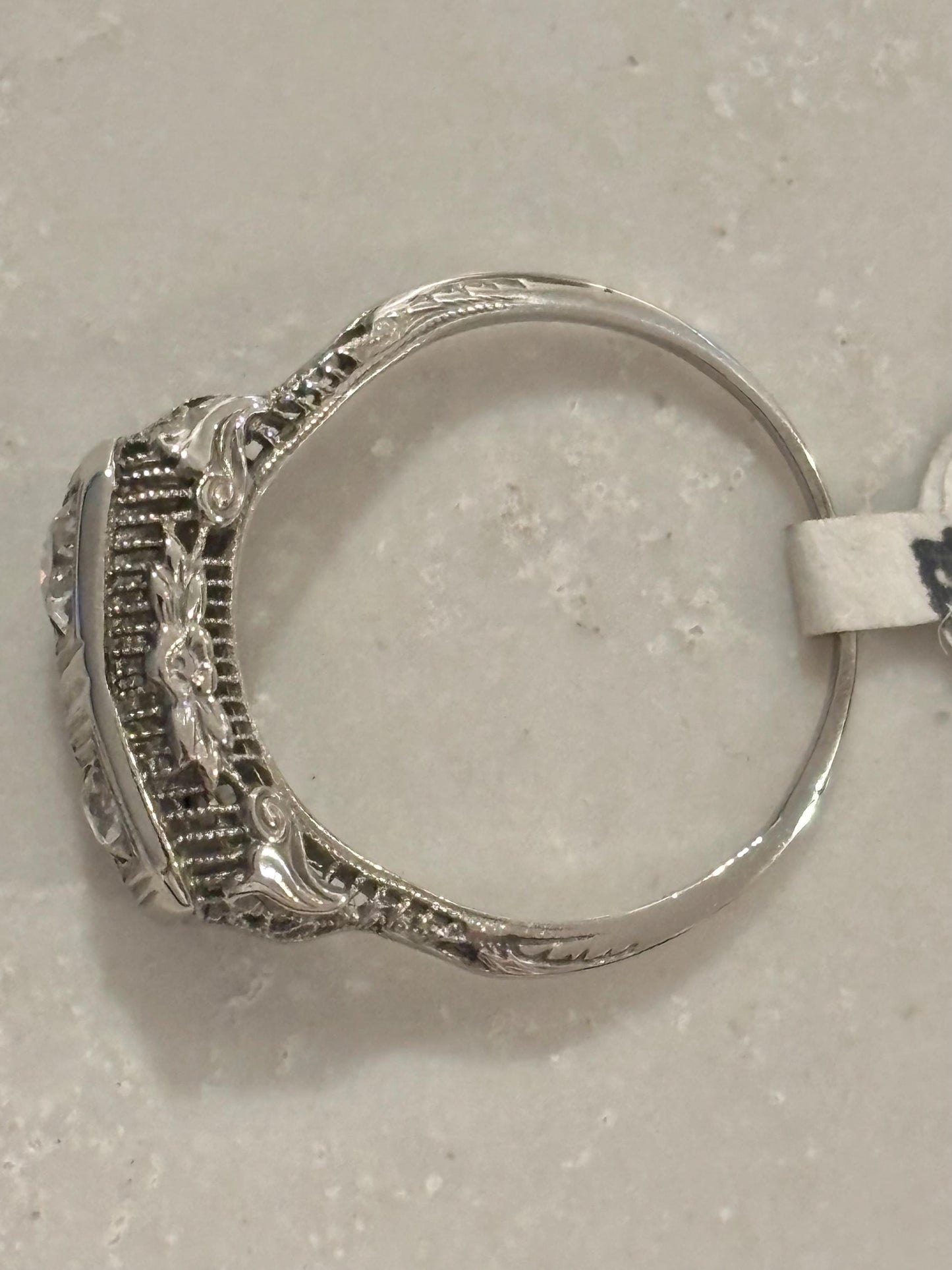 Vintage ‘20s Double Diamond  Ring 18k