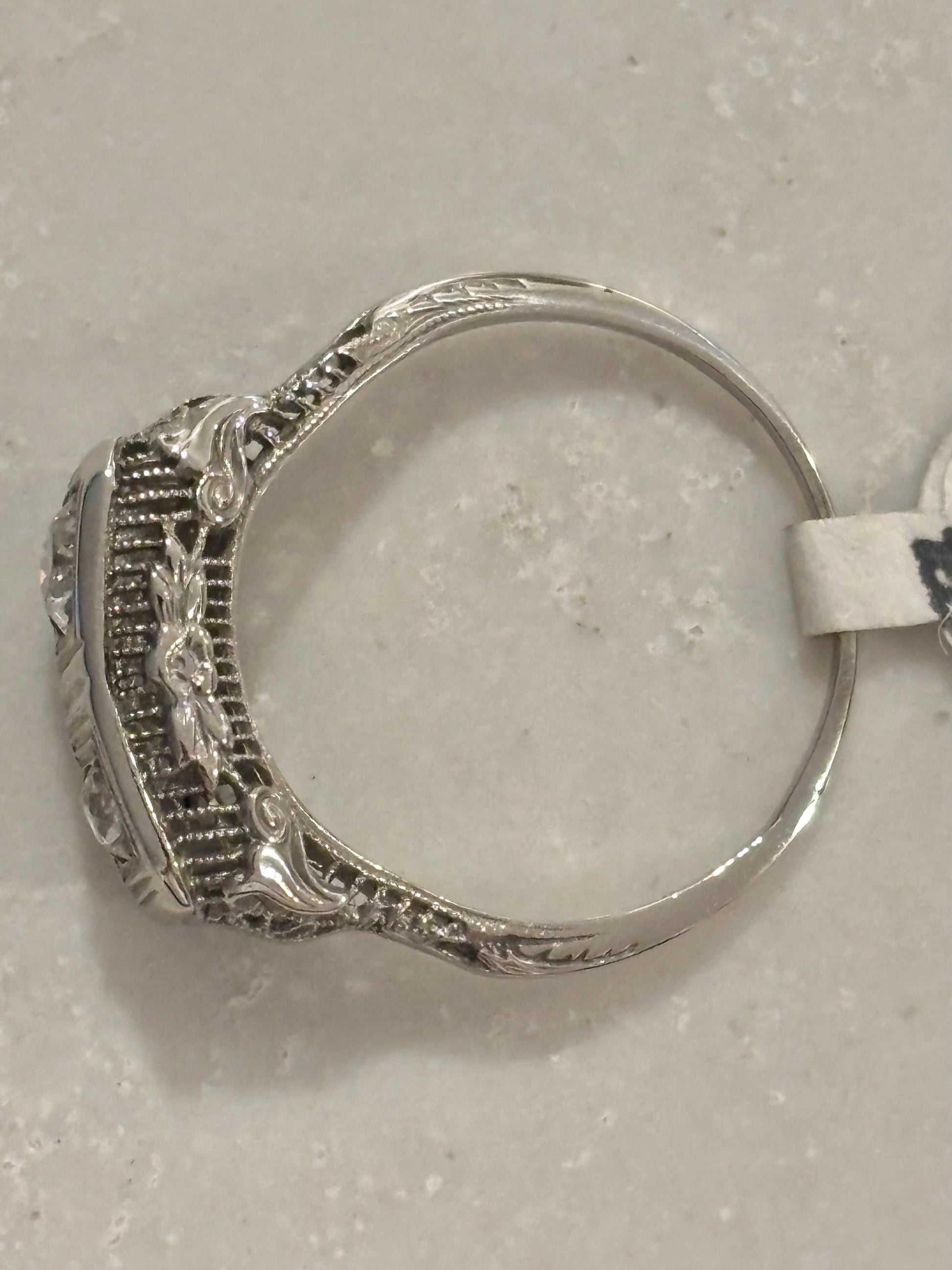 Vintage ‘20s Double Diamond  Ring 18k