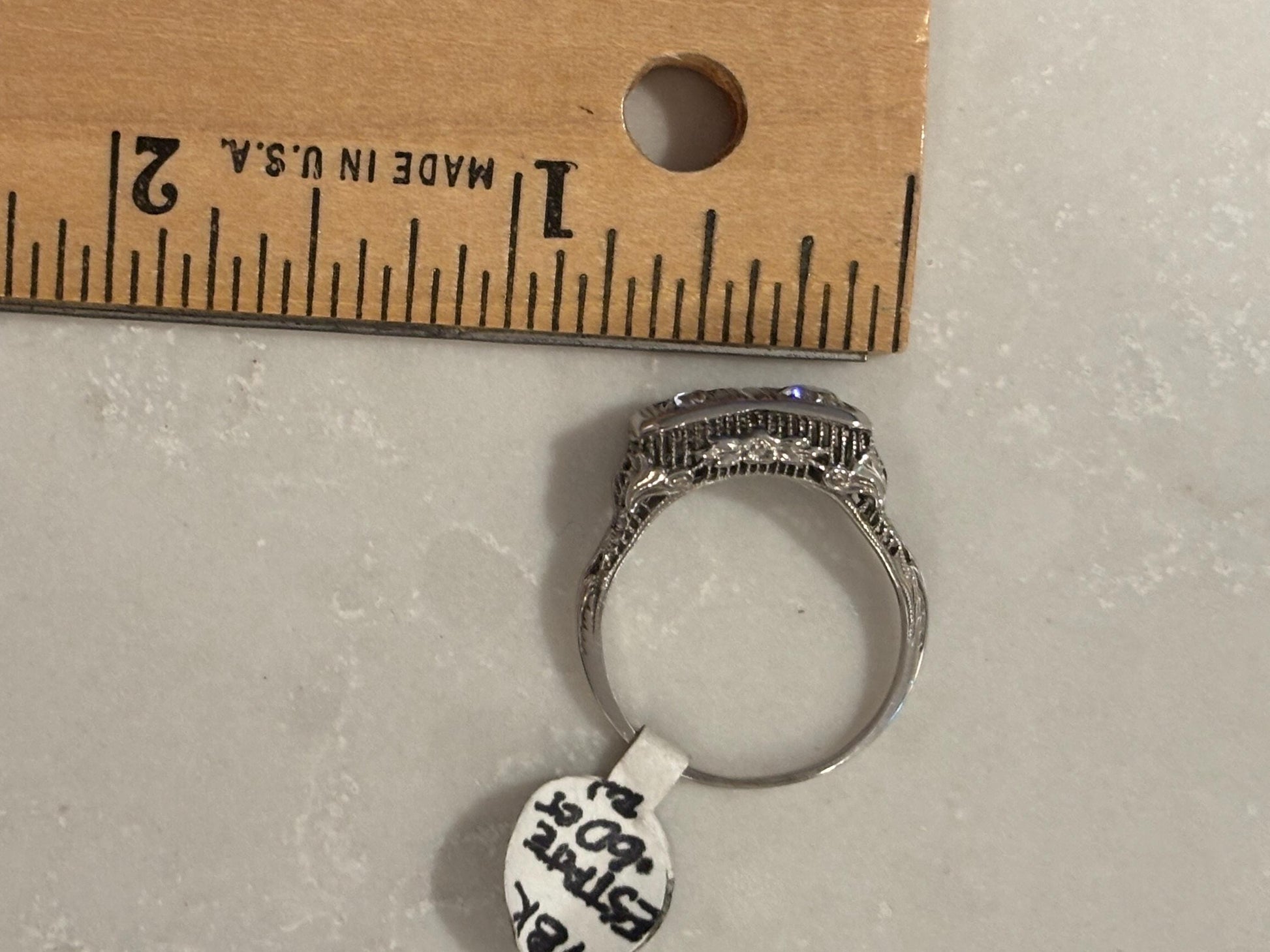 Vintage ‘20s Double Diamond  Ring 18k