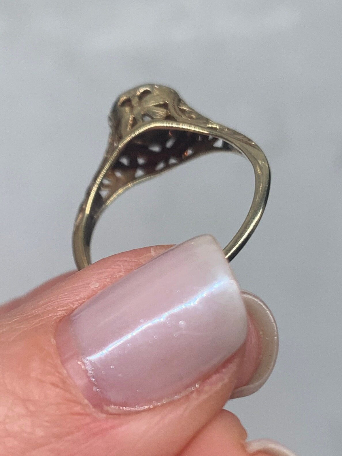 Vintage Art Deco Diamond Ring 14k