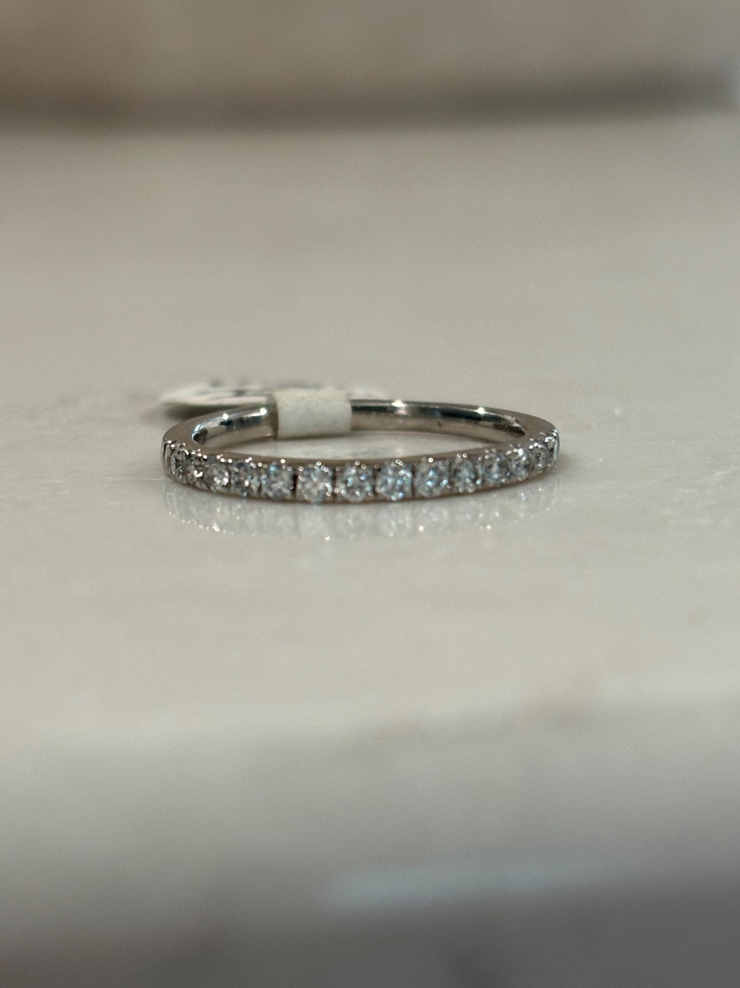 Vintage Dainty Diamond Stackable Band 14k