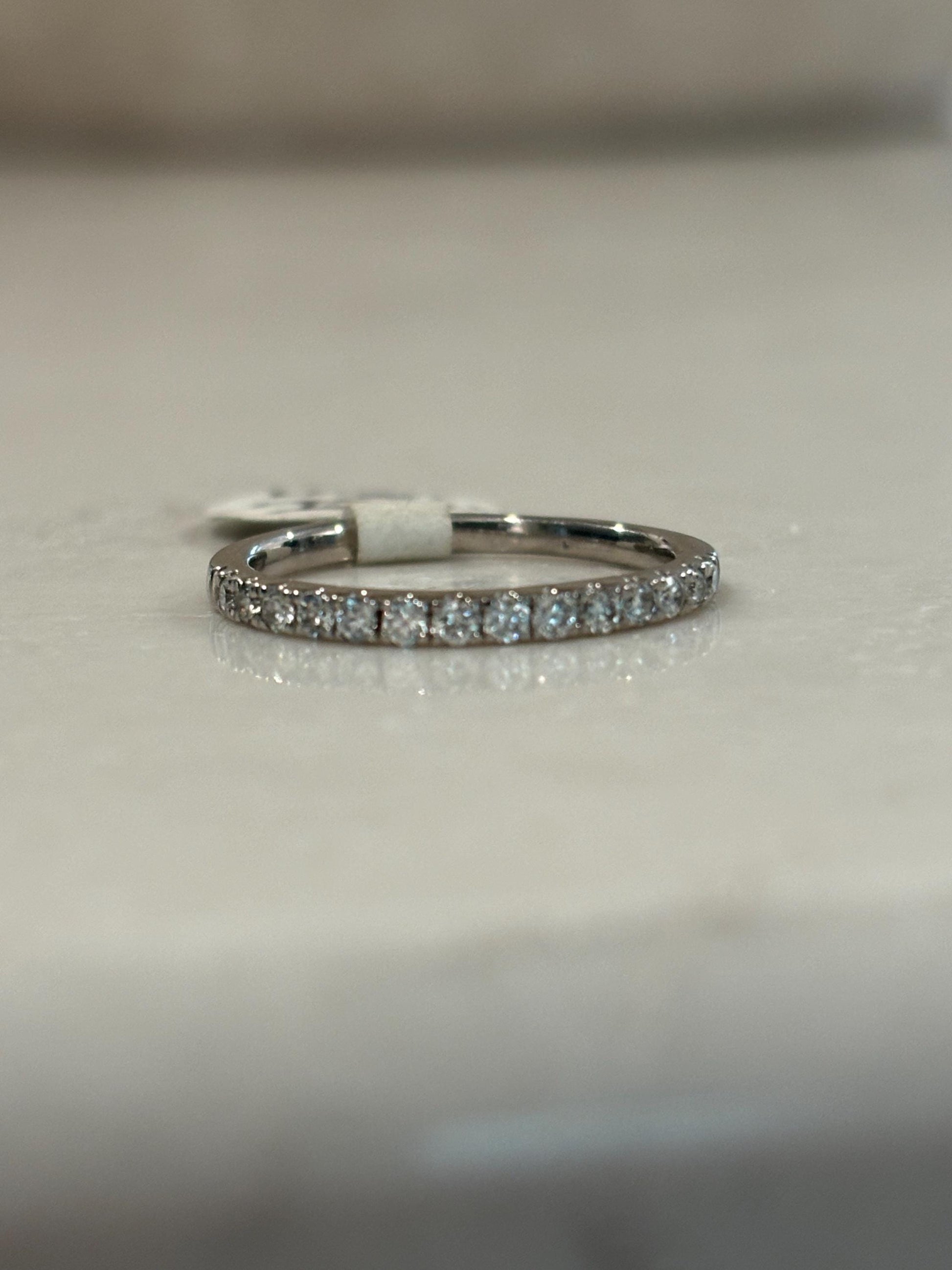 Vintage Dainty Diamond Stackable Band 14k