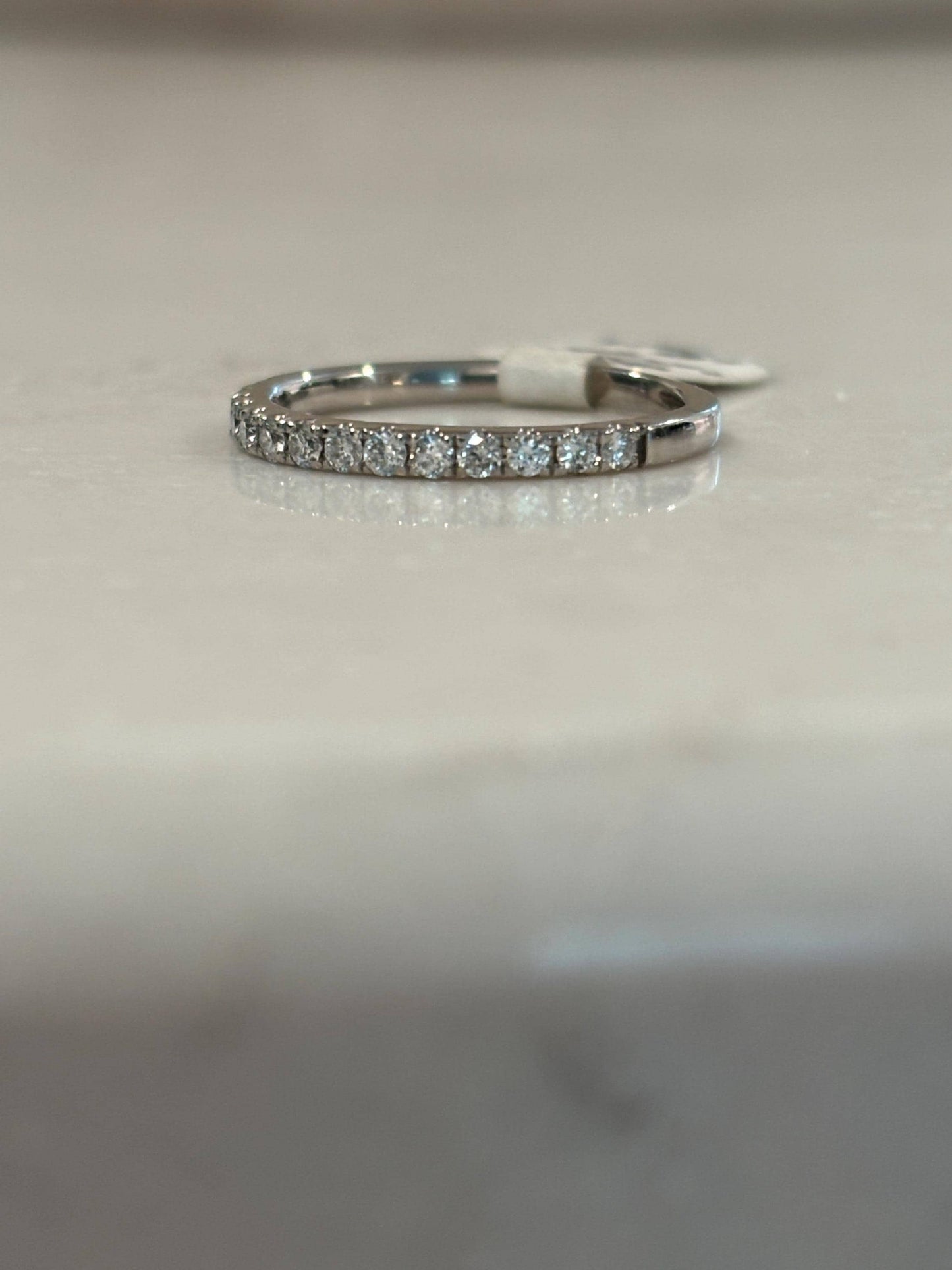 Vintage Dainty Diamond Stackable Band 14k