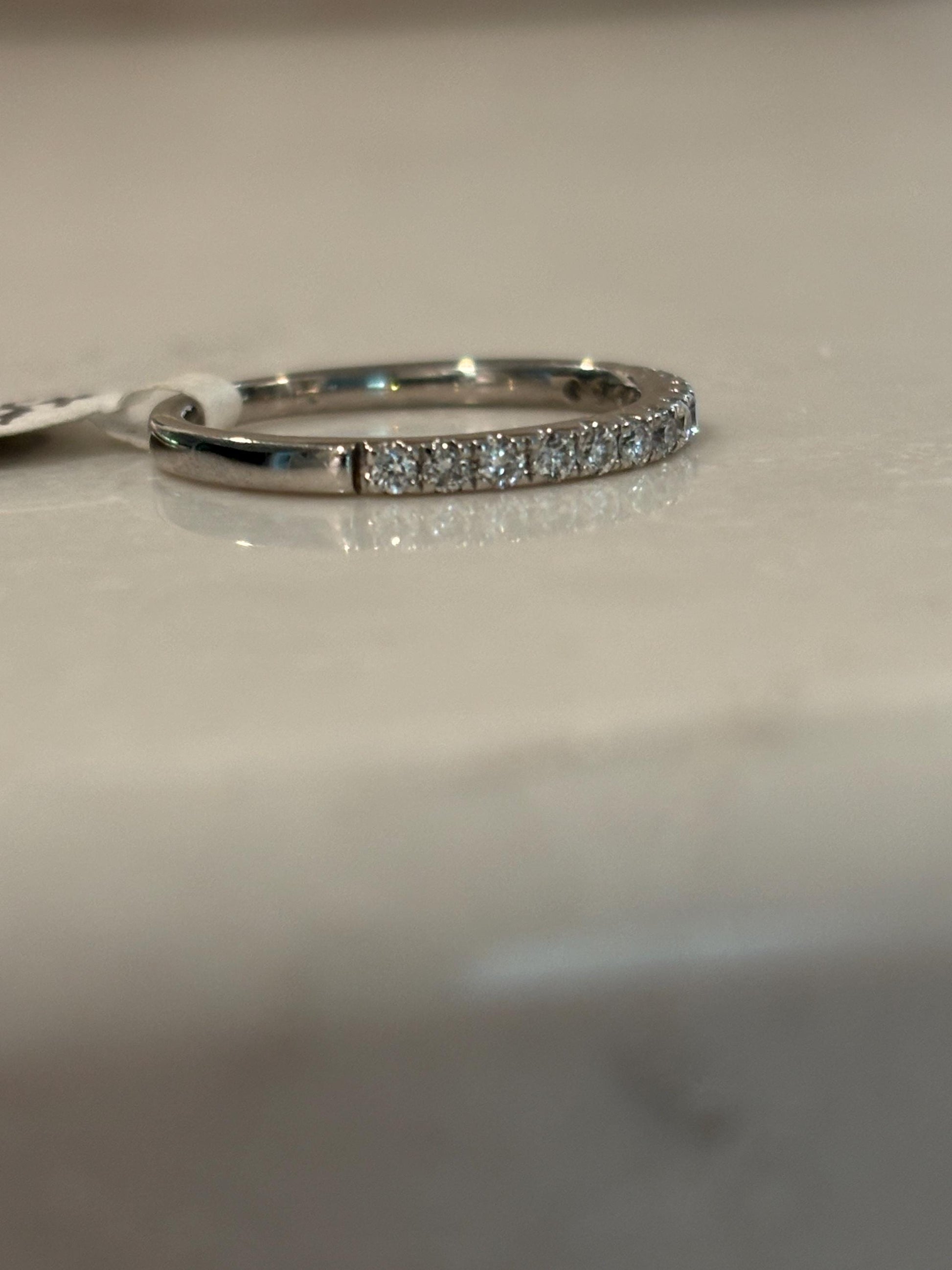 Vintage Dainty Diamond Stackable Band 14k