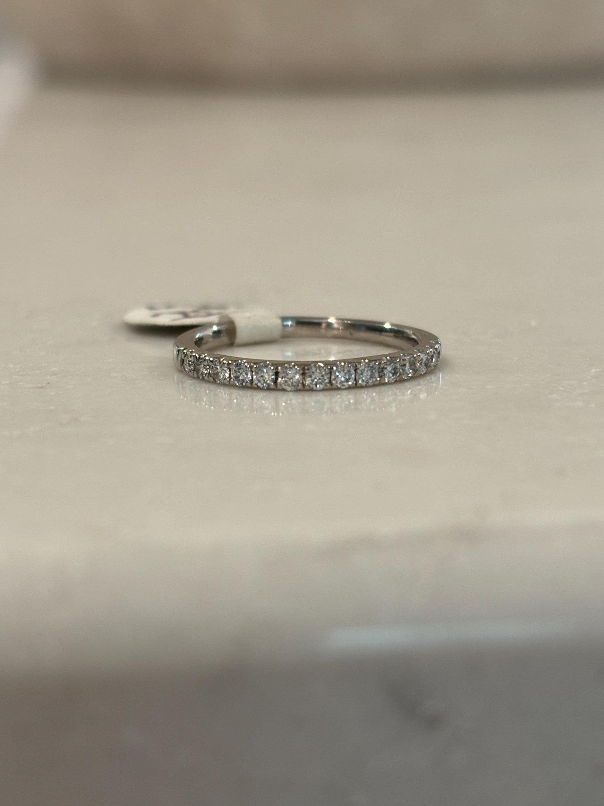 Vintage Dainty Diamond Stackable Band 14k