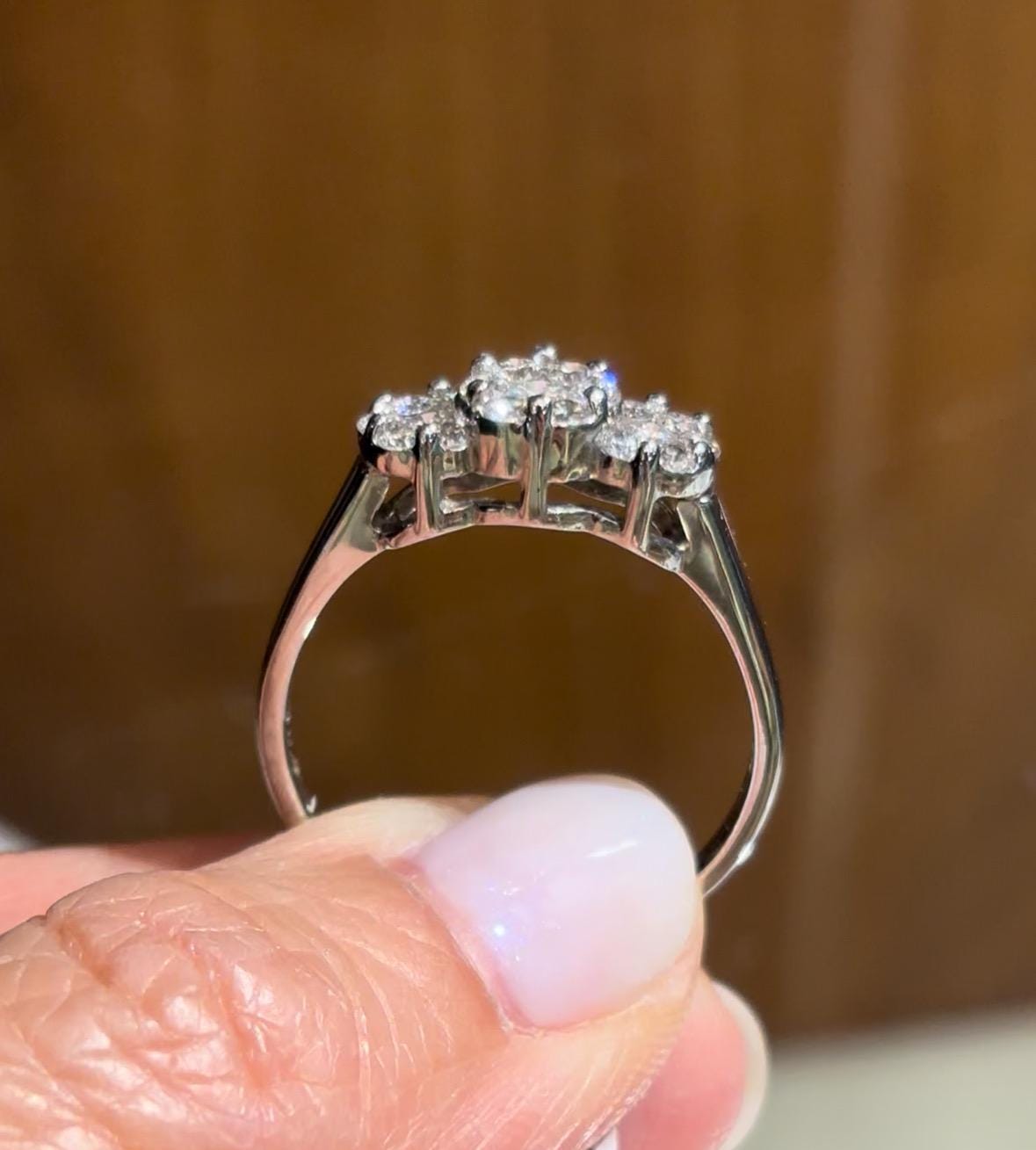Vintage Diamond Cluster Ring 14K