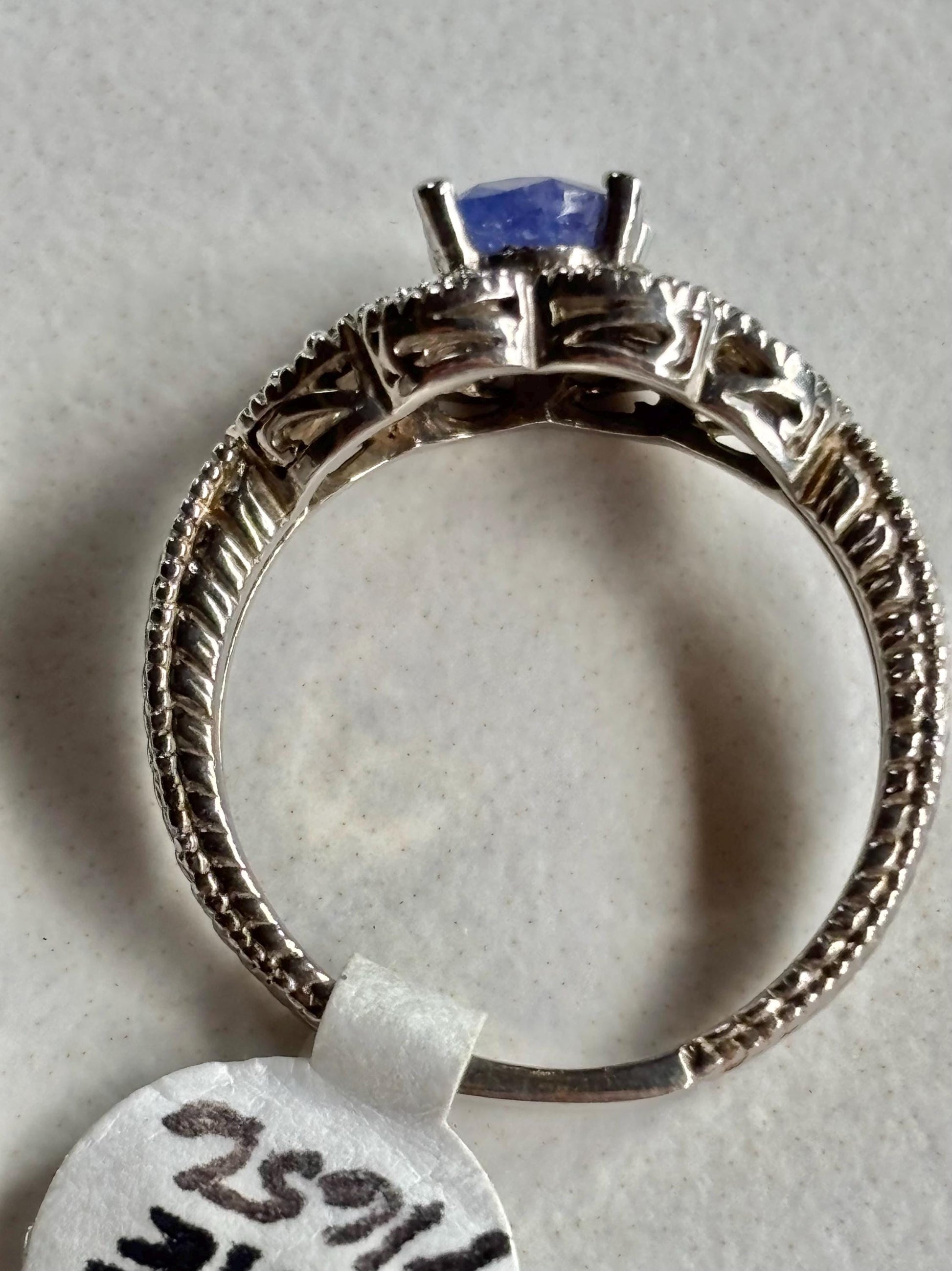 Vintage Iolite Diamond Accents 14k