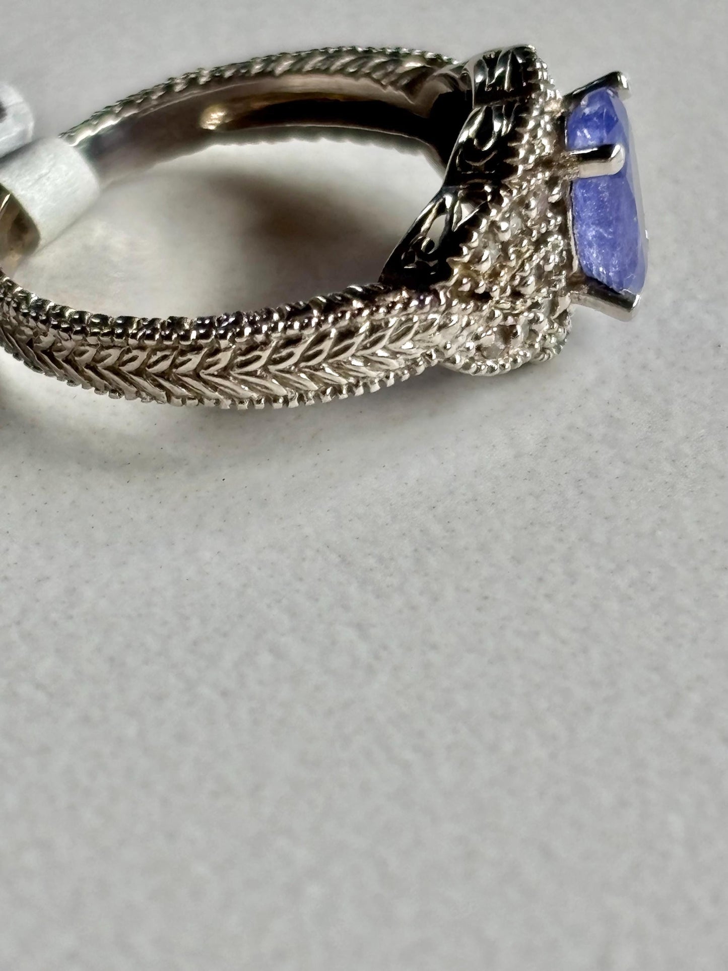 Vintage Iolite Diamond Accents 14k