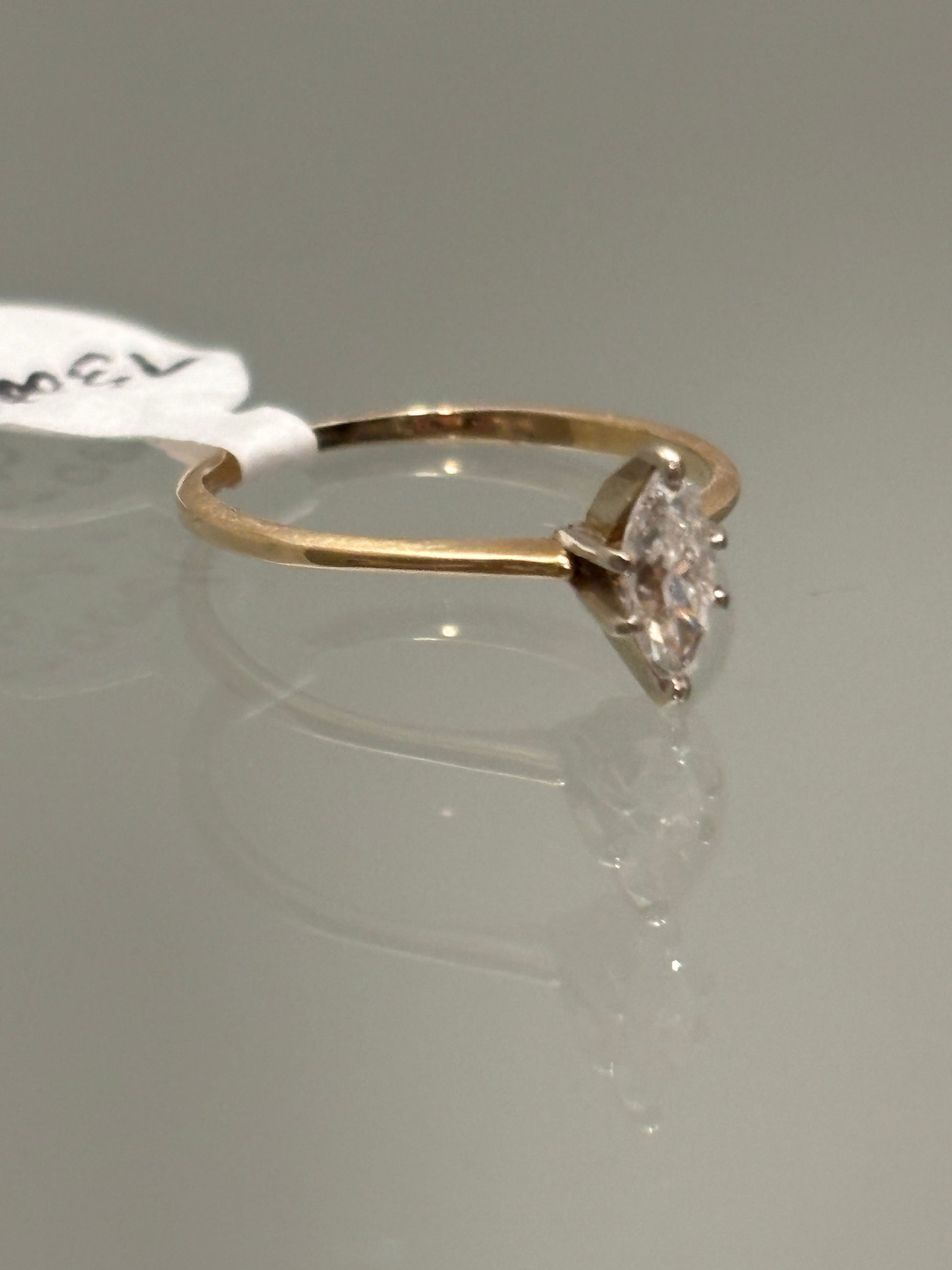 Vintage Marquise Diamond Engagement Ring 14K
