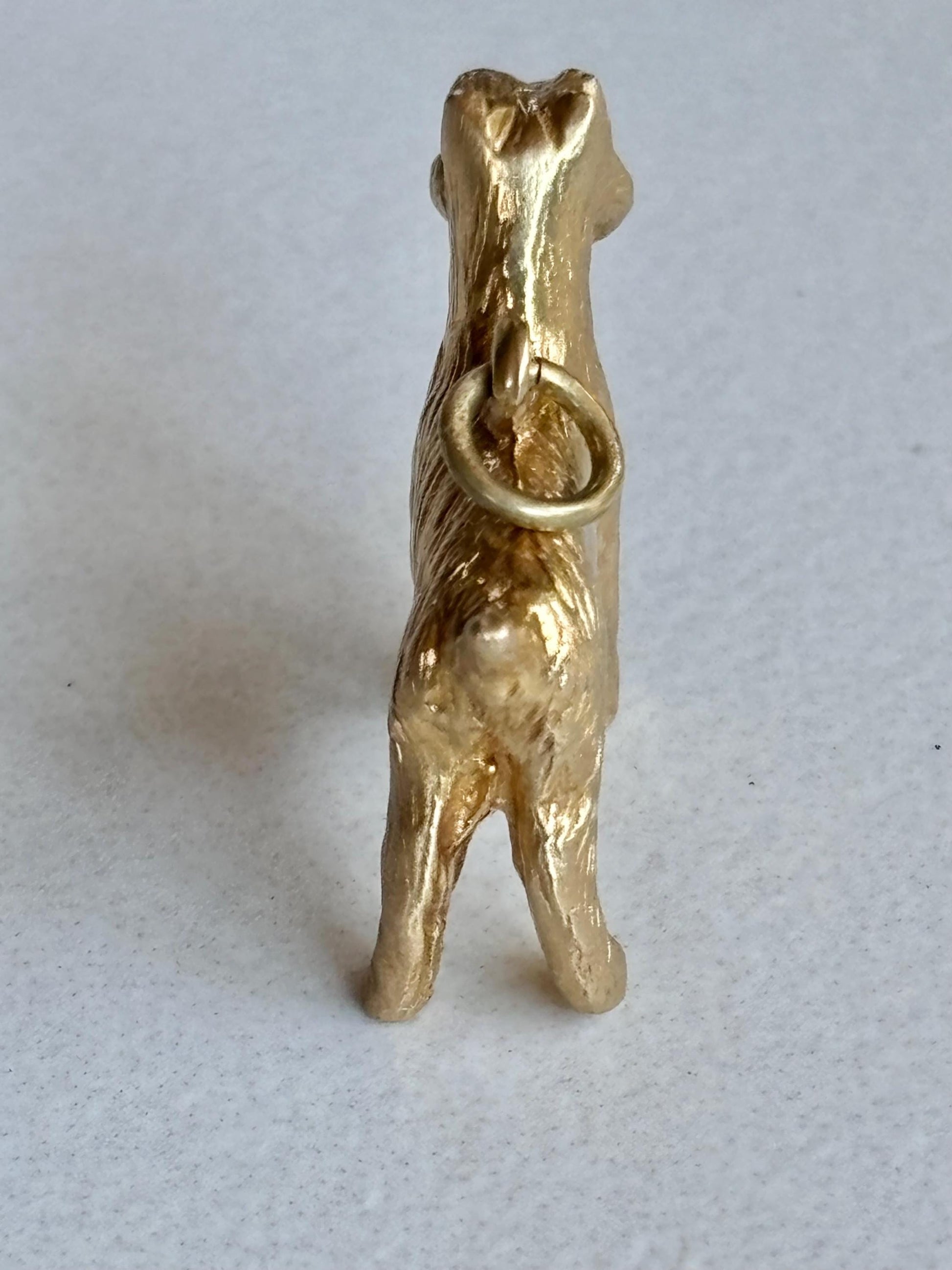 Vintage Scotty Terrier Dog Charm 14K