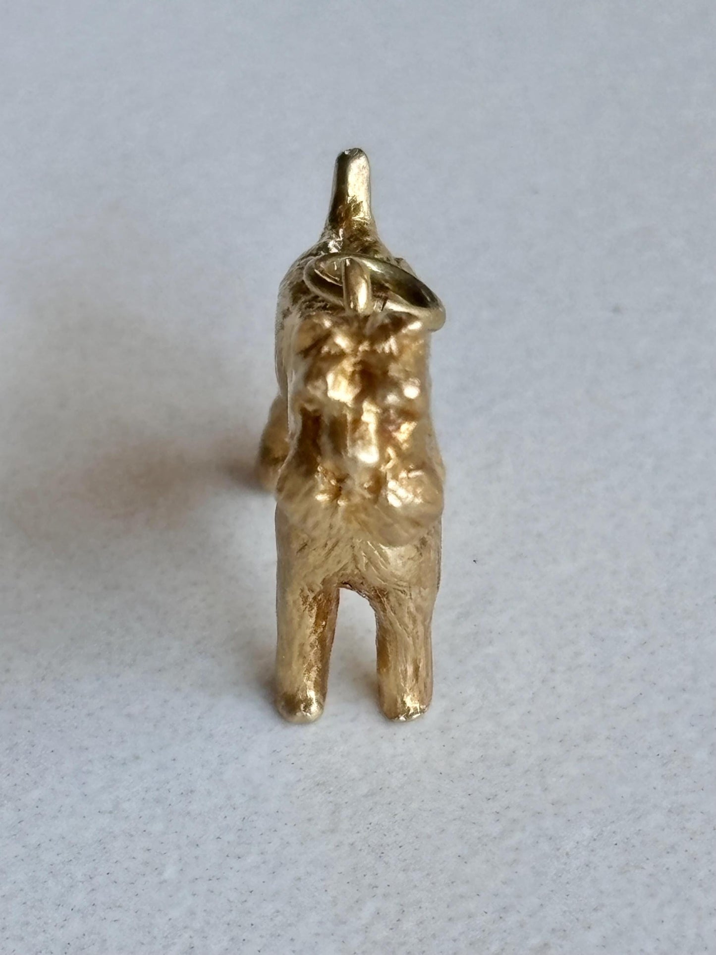 Vintage Scotty Terrier Dog Charm 14K