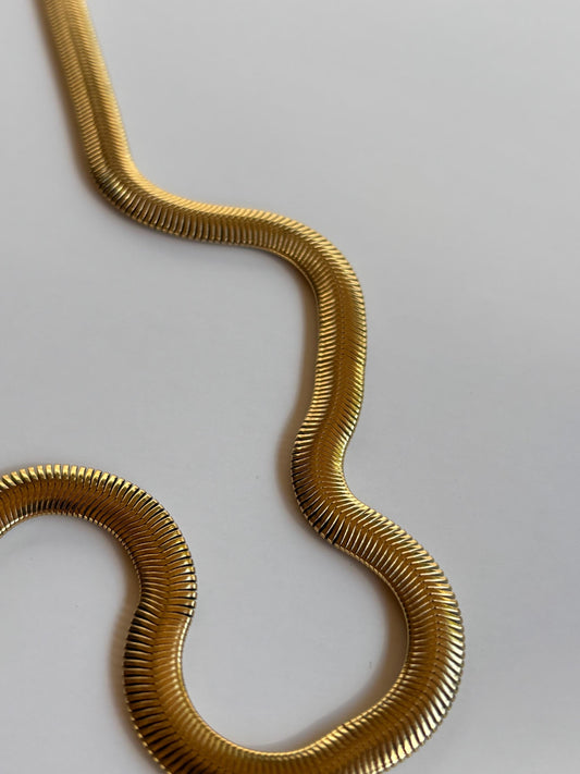 Wide Gold Necklace