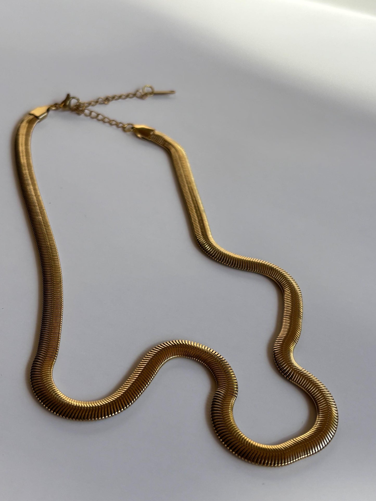 Wide Gold Necklace